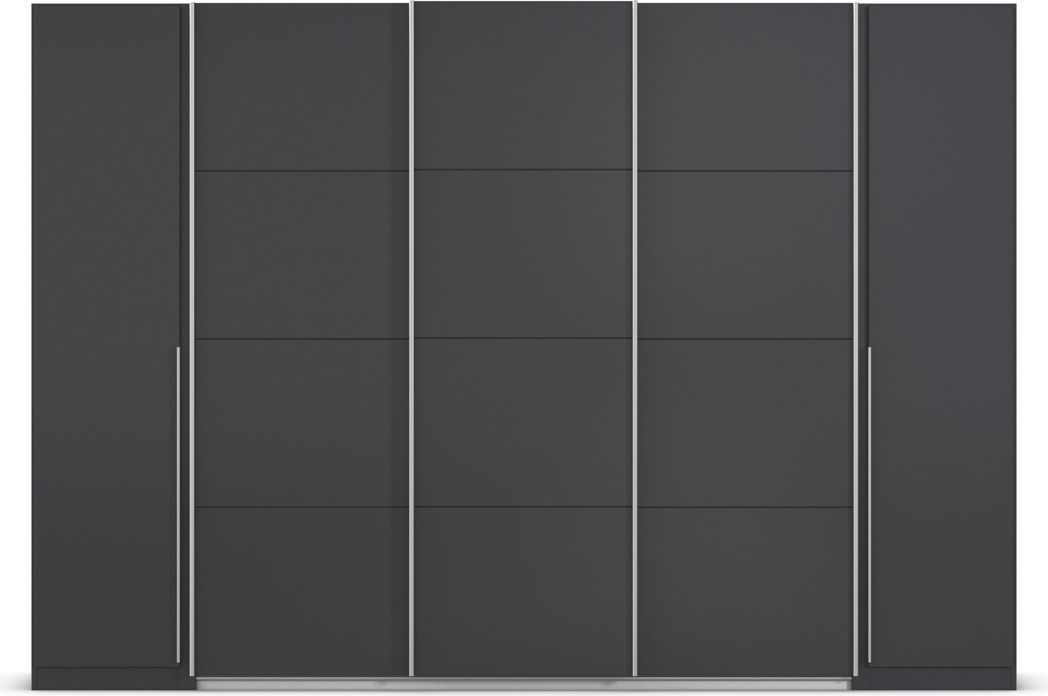 rauch Schwebetürenschrank »Agordo«, (im angesagten Mix aus Dreh- und Schwebetüren), optional mit Spiegel und zwei Griff-Farben MADE IN GERMANY