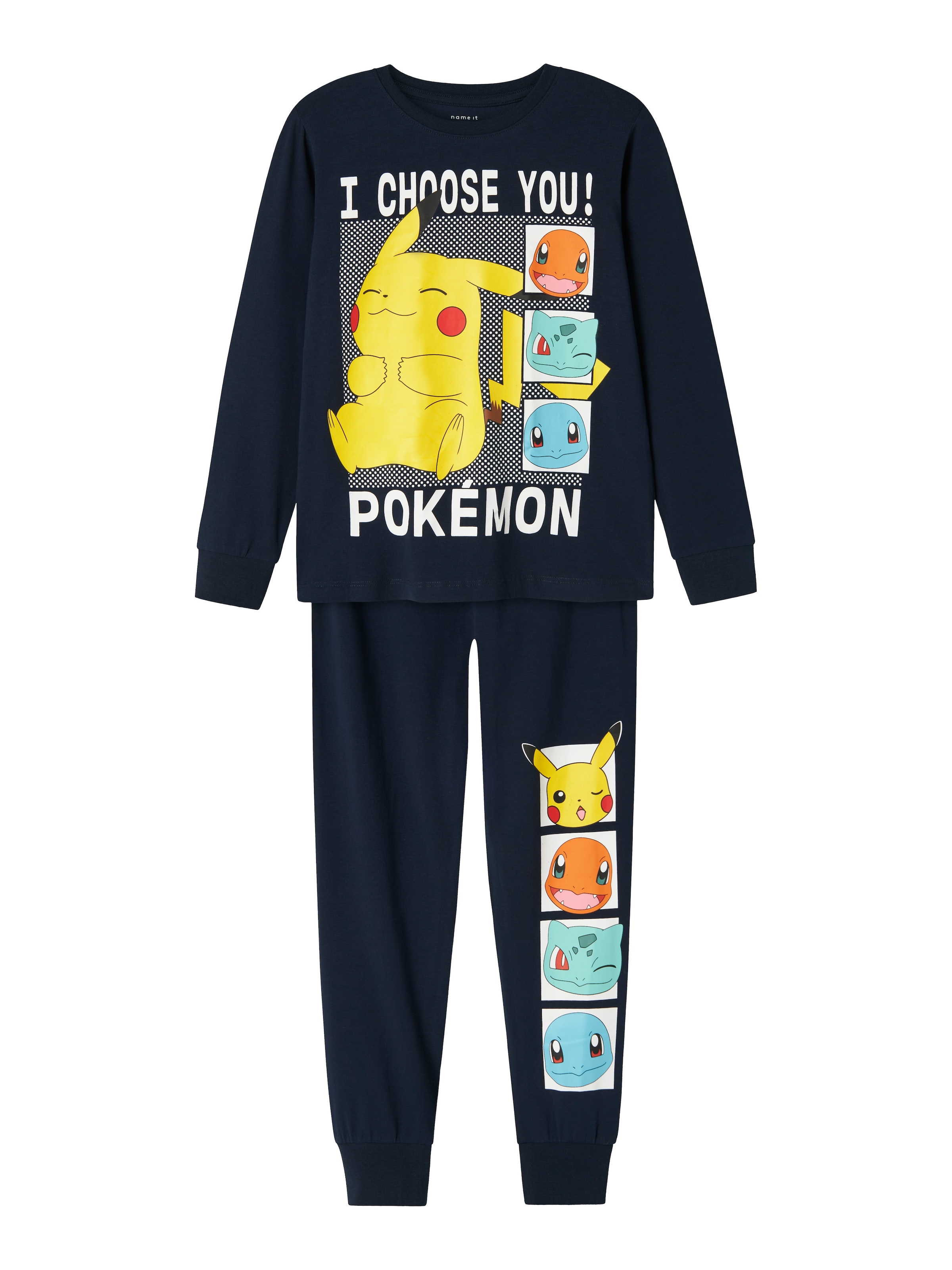 Name It Pyjama »NKMABEL POKEMON LS NIGHSET NOOS SKY«, (Set, 2 tlg.), mit tollen Druckmotiven