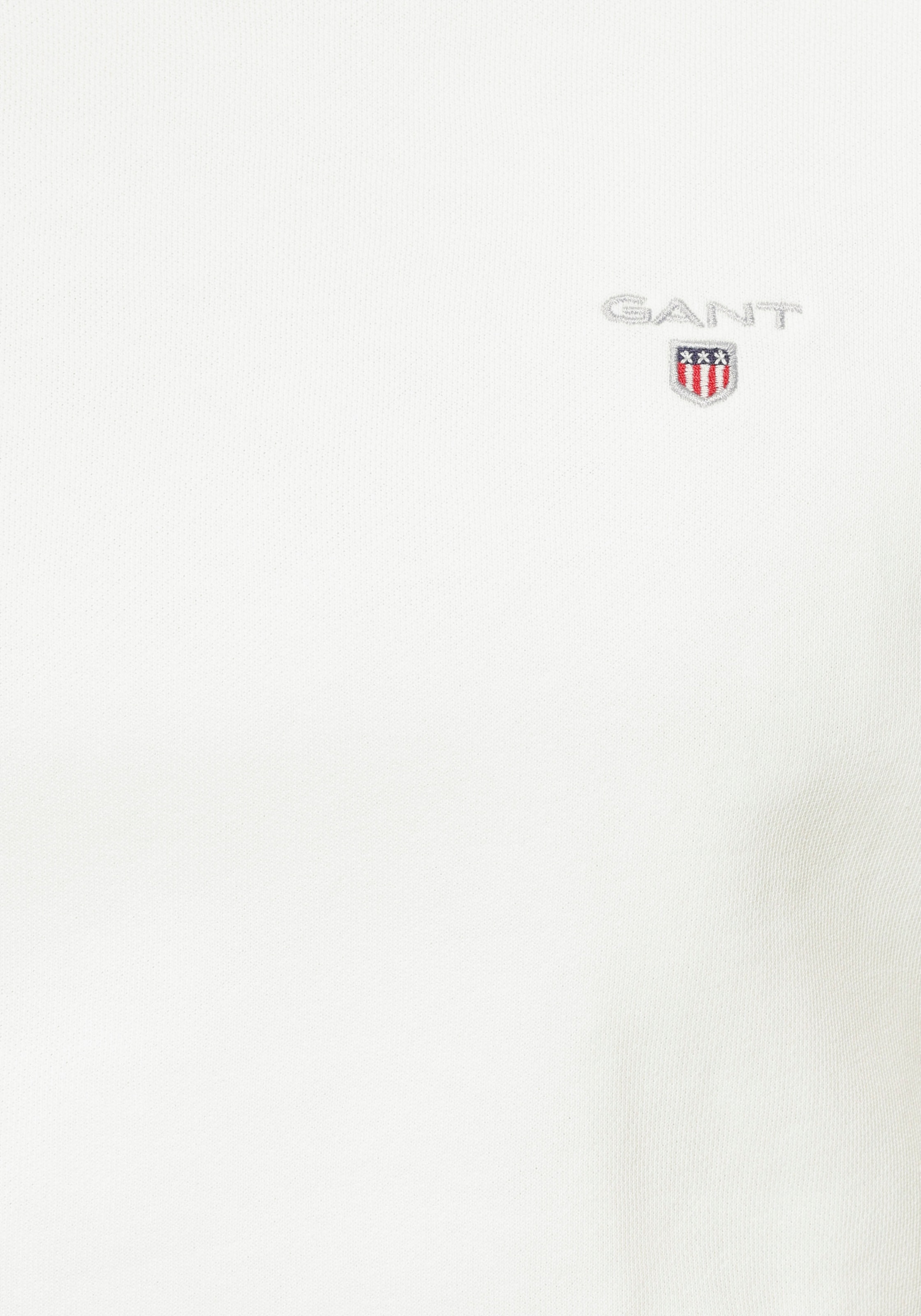 Gant Sweatshirt »ORIGINAL C-NECK SWEAT«, mit Rippbündchen an Saum und Ärmel