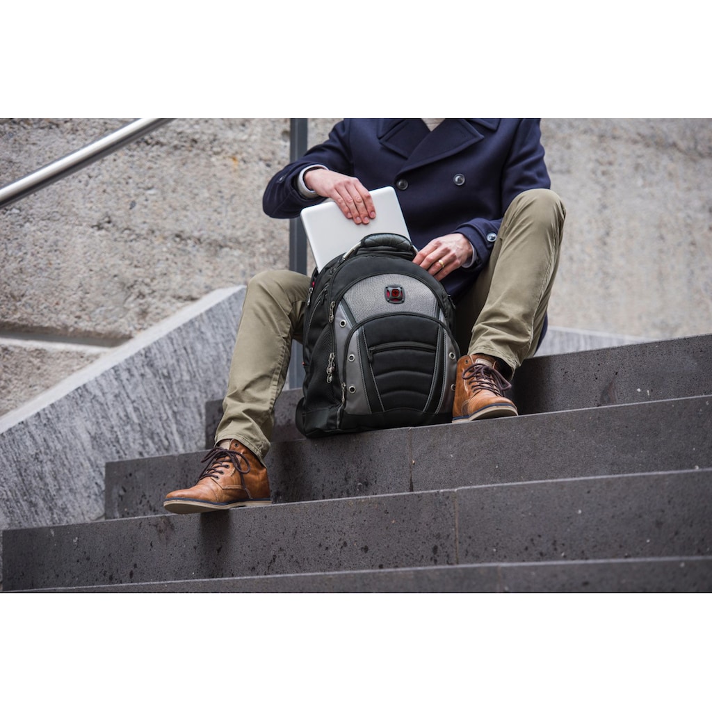 Wenger Laptoprucksack »Synergy, schwarz/grau«