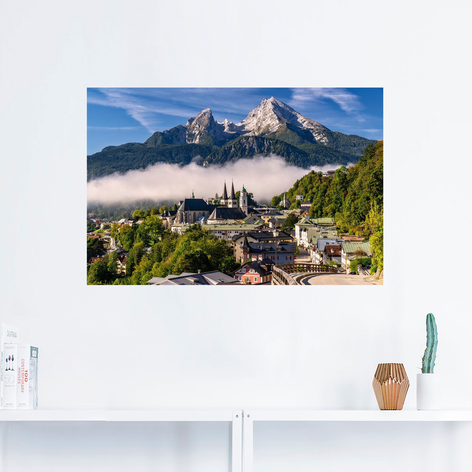 Wandaufkleber Leinwandbild, Artland Größen Wandbild in als (1 Deutschland, Alubild, »Watzmannblick versch. oder BAUR Berchtesgaden«, | Friday St.), Poster Black