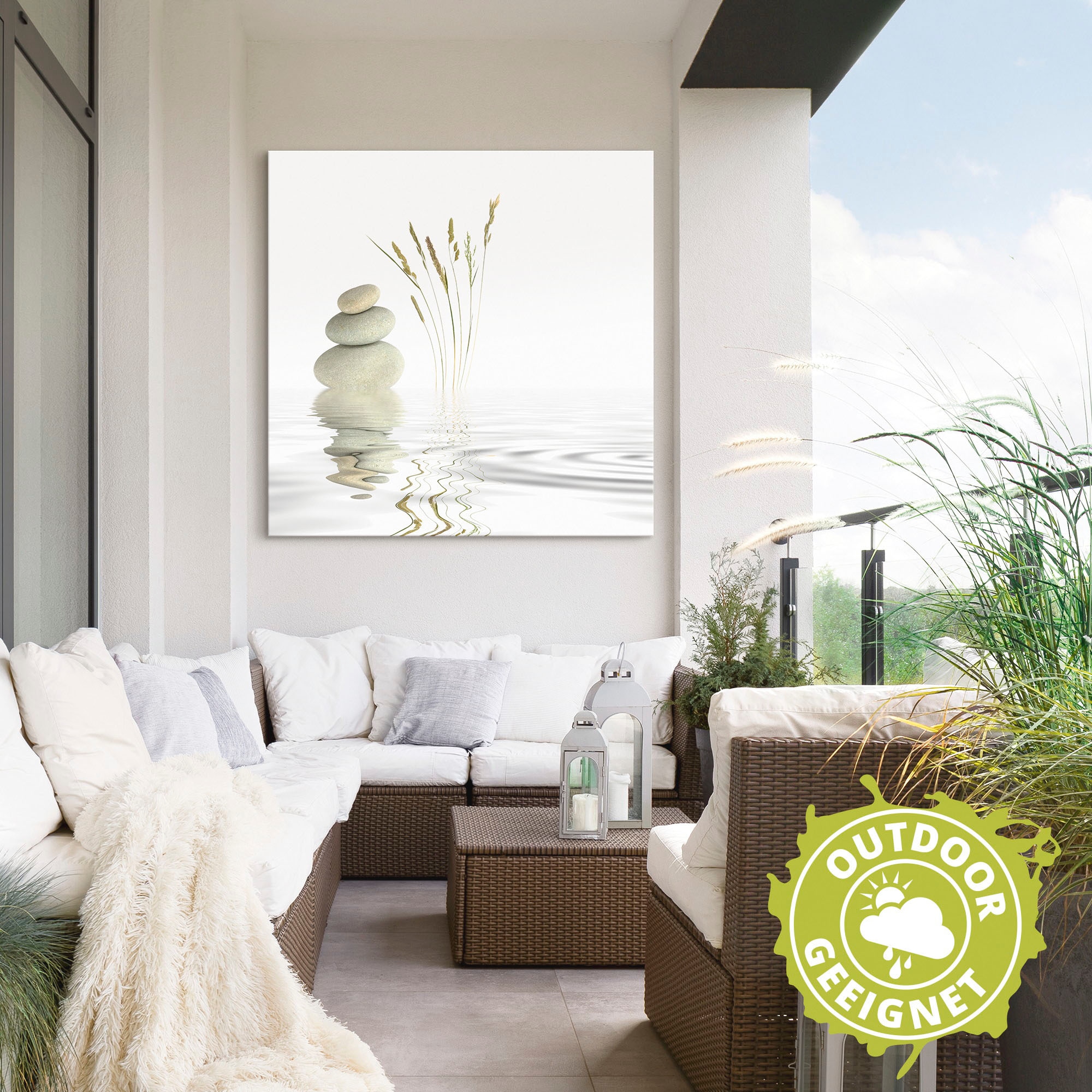 Artland Wandbild »Zen Friede«, Zen, (1 St.), als Alubild, Outdoorbild, Leinwandbild, Poster, Wandaufkleber