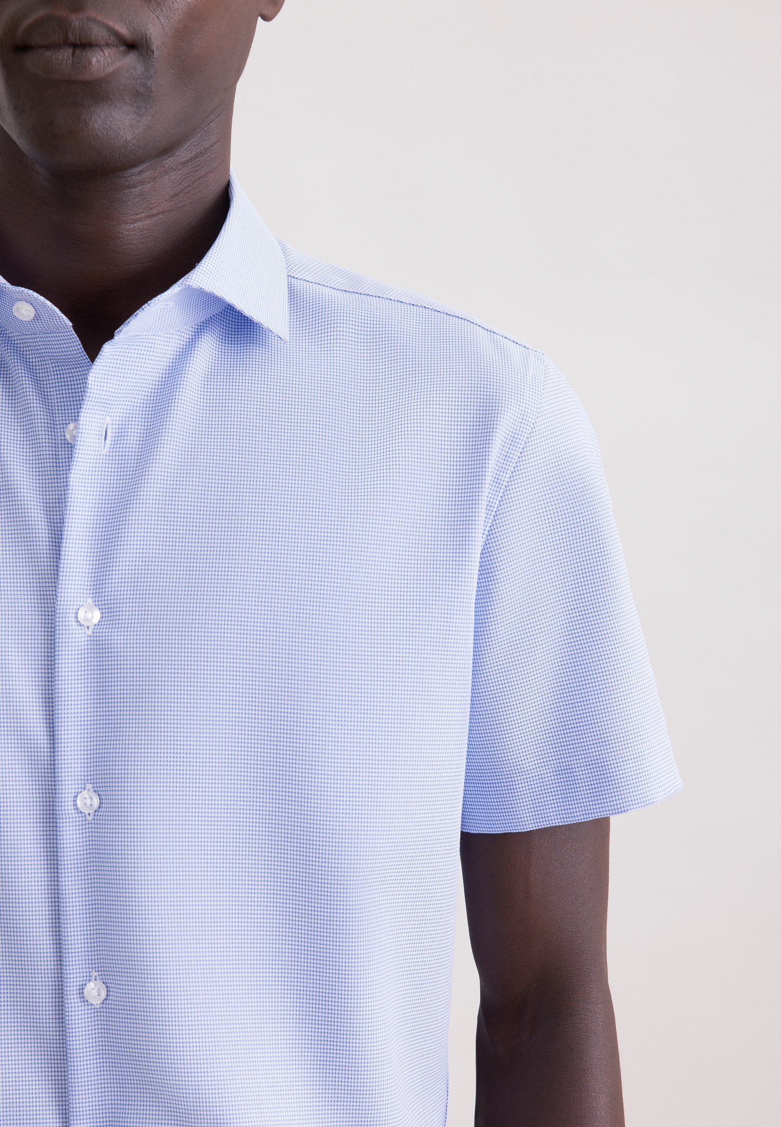 seidensticker Businesshemd »Schwarze Rose« Slim 1/2 Kentkragen Struktur