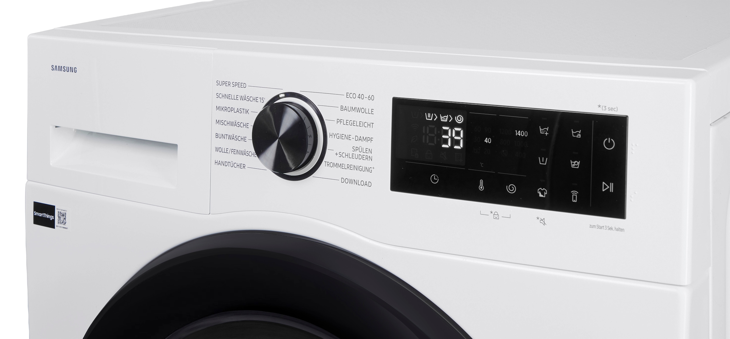 Samsung Waschmaschine WW5000F »WW1EFG5U34AEEG« 10 kg 1350 U/min AI Ecobubbleᵀᴹ - Effizient und schonend waschen