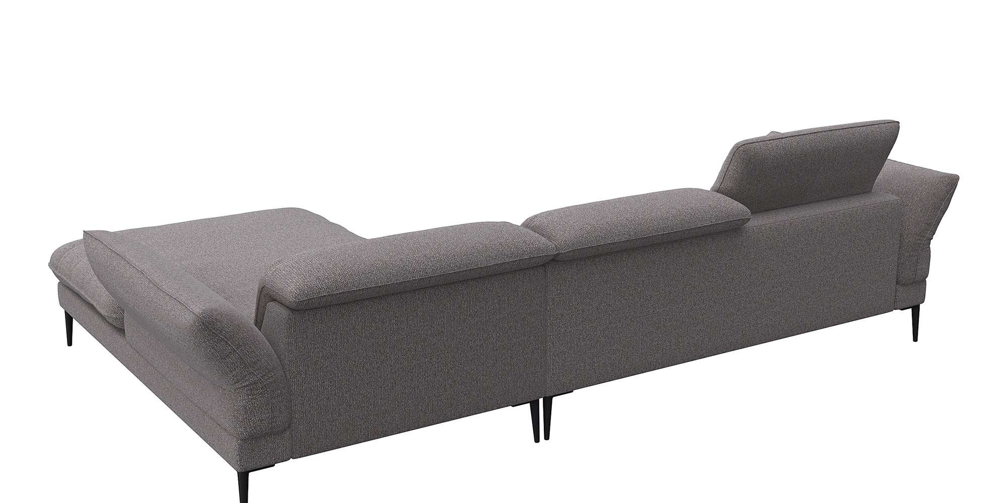 FLEXLUX Ecksofa »Salino, Funktionssofa mit Recamiere, Relaxsofa, Ecksofa«, Sofa mit Arm- und Kopfteil-Verstellungen, Kaltschaum & Stahl-Wellen