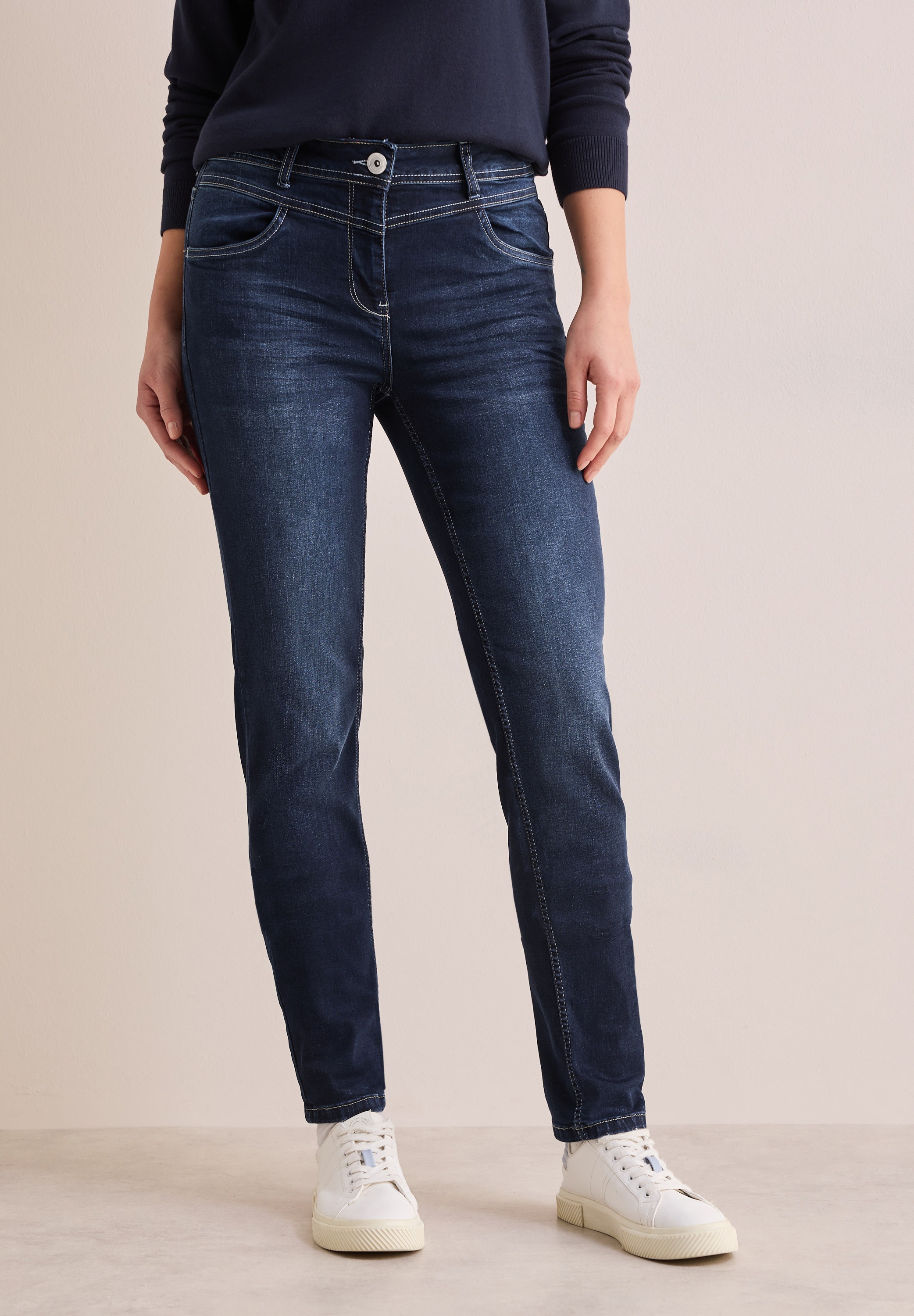 Cecil Slim-fit-Jeans, softer Materialmix günstig online kaufen