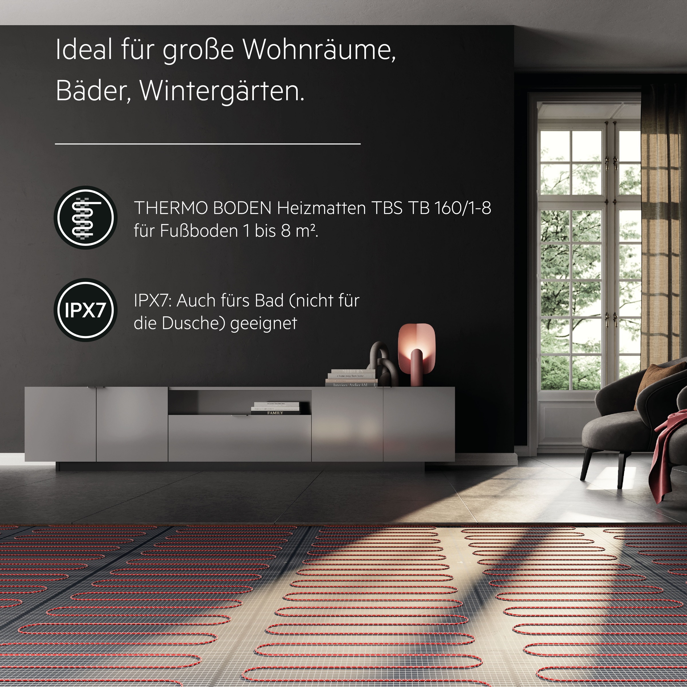 AEG 205802 Fußbodenheizung elektronisch TBS TB 160/2.5 Set Plus 2.5m²