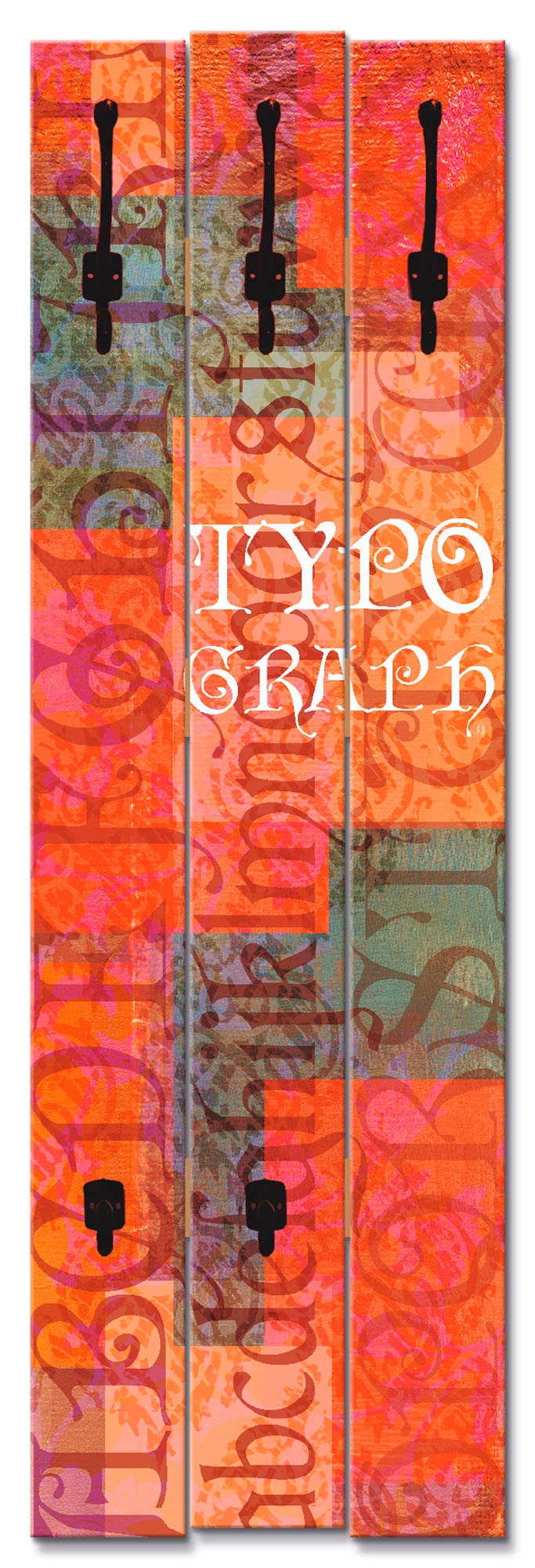 Artland Garderobenleiste »Typograf«, teilmontiert