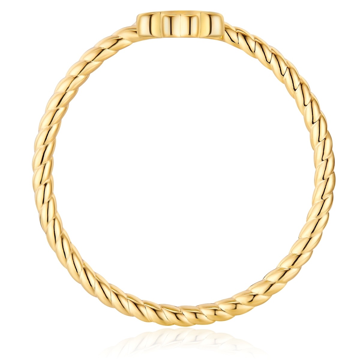 Glanzstücke München GSM2186 Clover Ring Yellow Gold Size 54 3