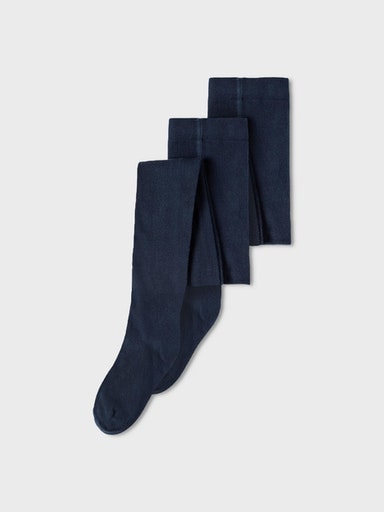 NAME IT Kinder Strickstrumpfhoseschwarz sapphire, Gr. 74, Obermaterial: 80% Baumwolle, 15% Polyamid, 5% Elasthan, Strumpfhosen