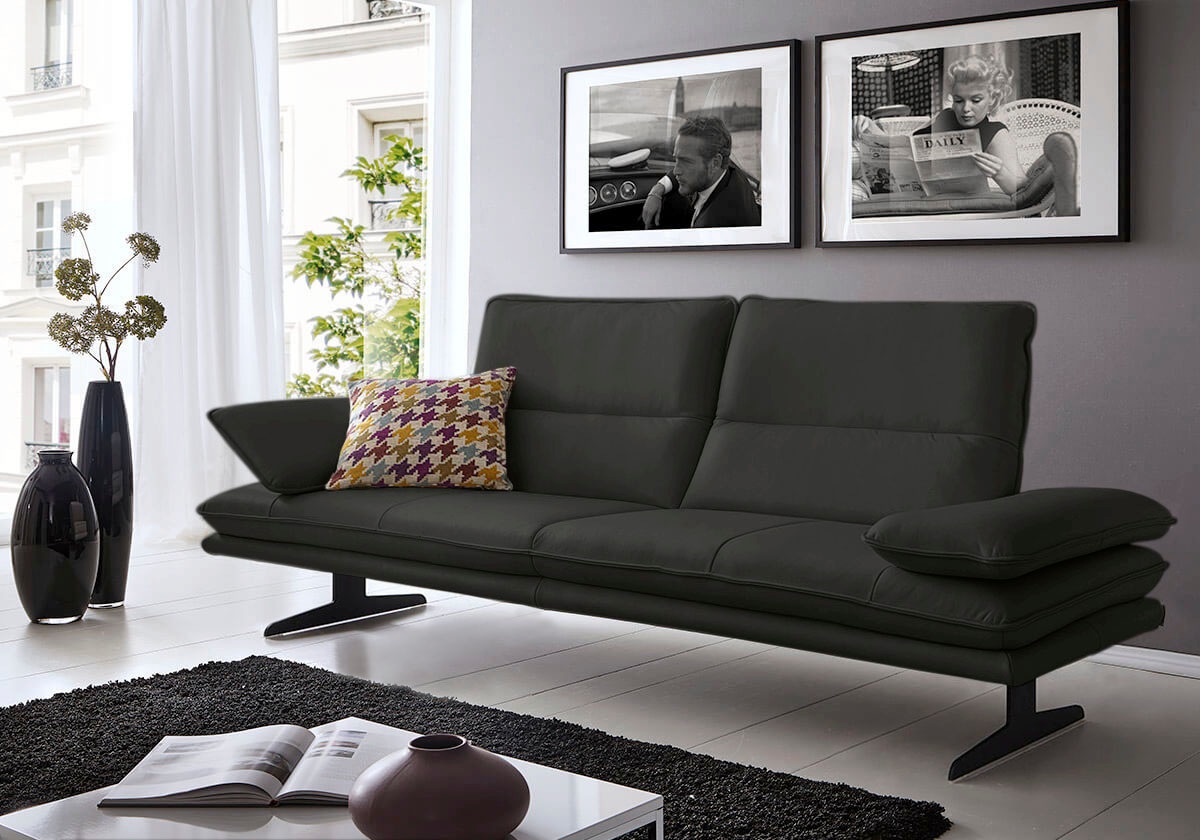 W.SCHILLIG 2,5-Sitzer "broadway, Designsofa mit tollem Sitzkomfort" Sitztiefenverstellung, Kopfteil- & Seitenteilverstellung, Breite 236cm