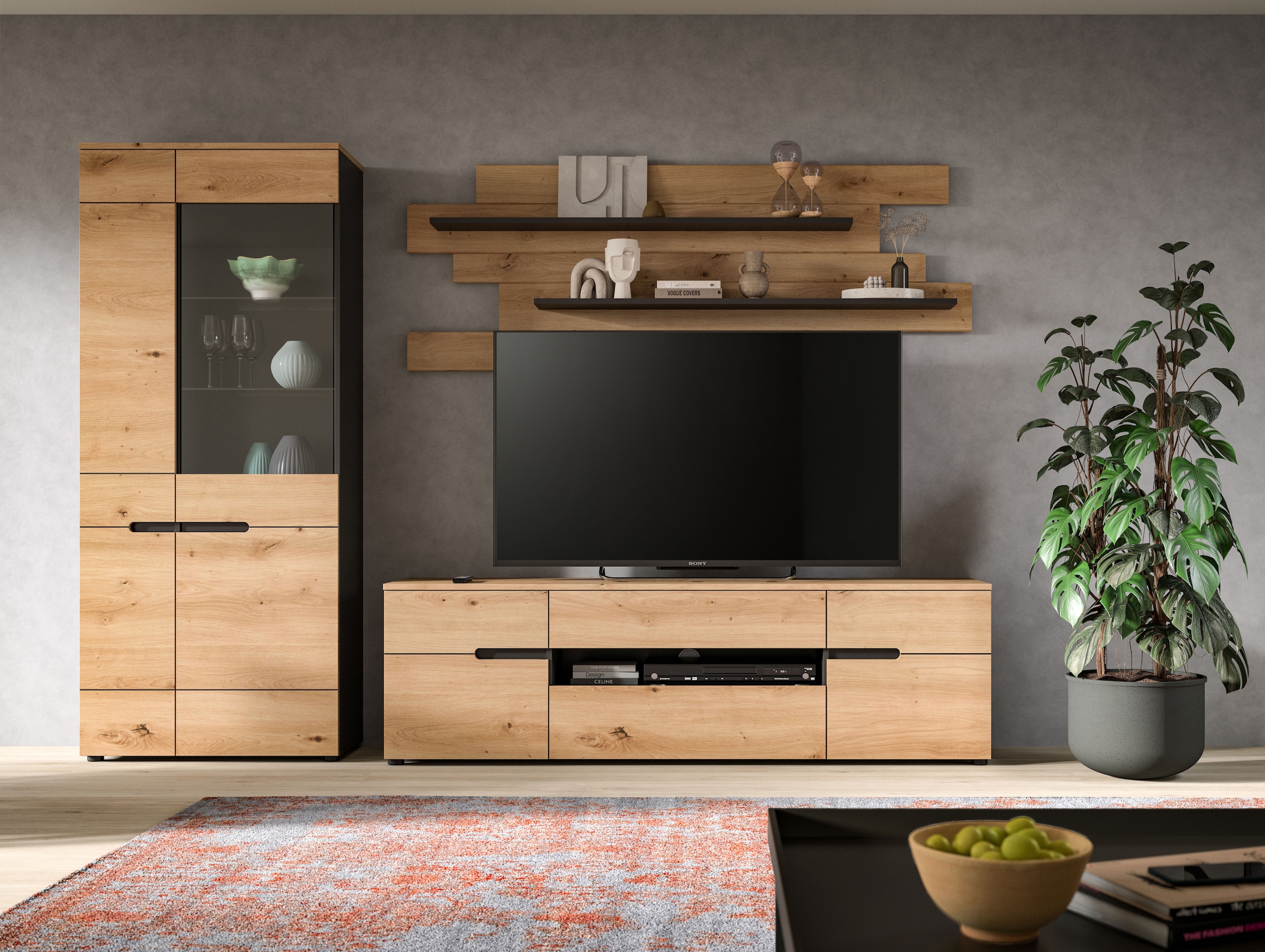 INOSIGN Wohnwand "REHAT, TOPSELLER, 3-teilig, Breite 280 cm, individuell st günstig online kaufen