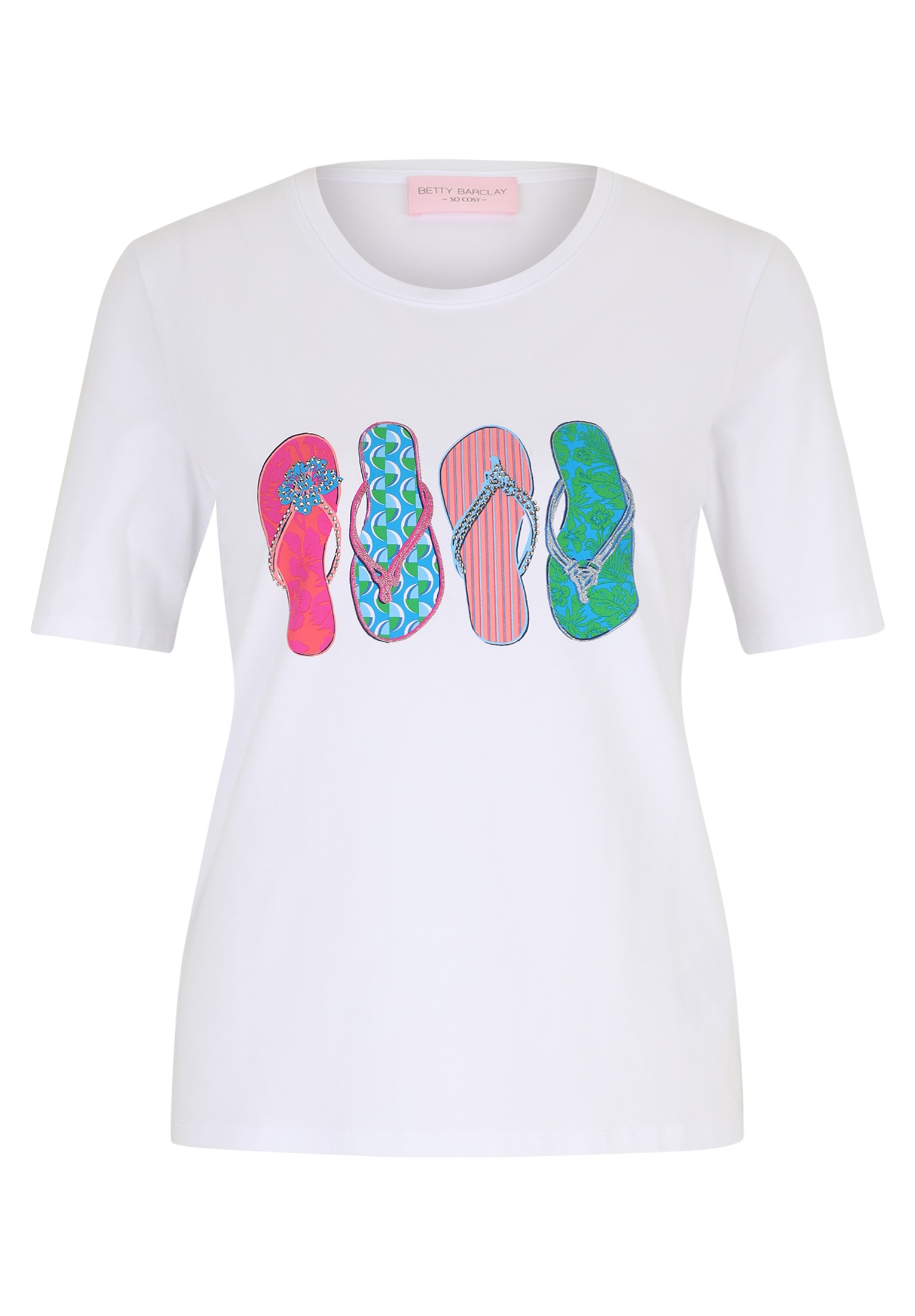Betty Barclay Kurzarmshirt "Betty Barclay Damen Basic Shirt mit Aufdruck", günstig online kaufen