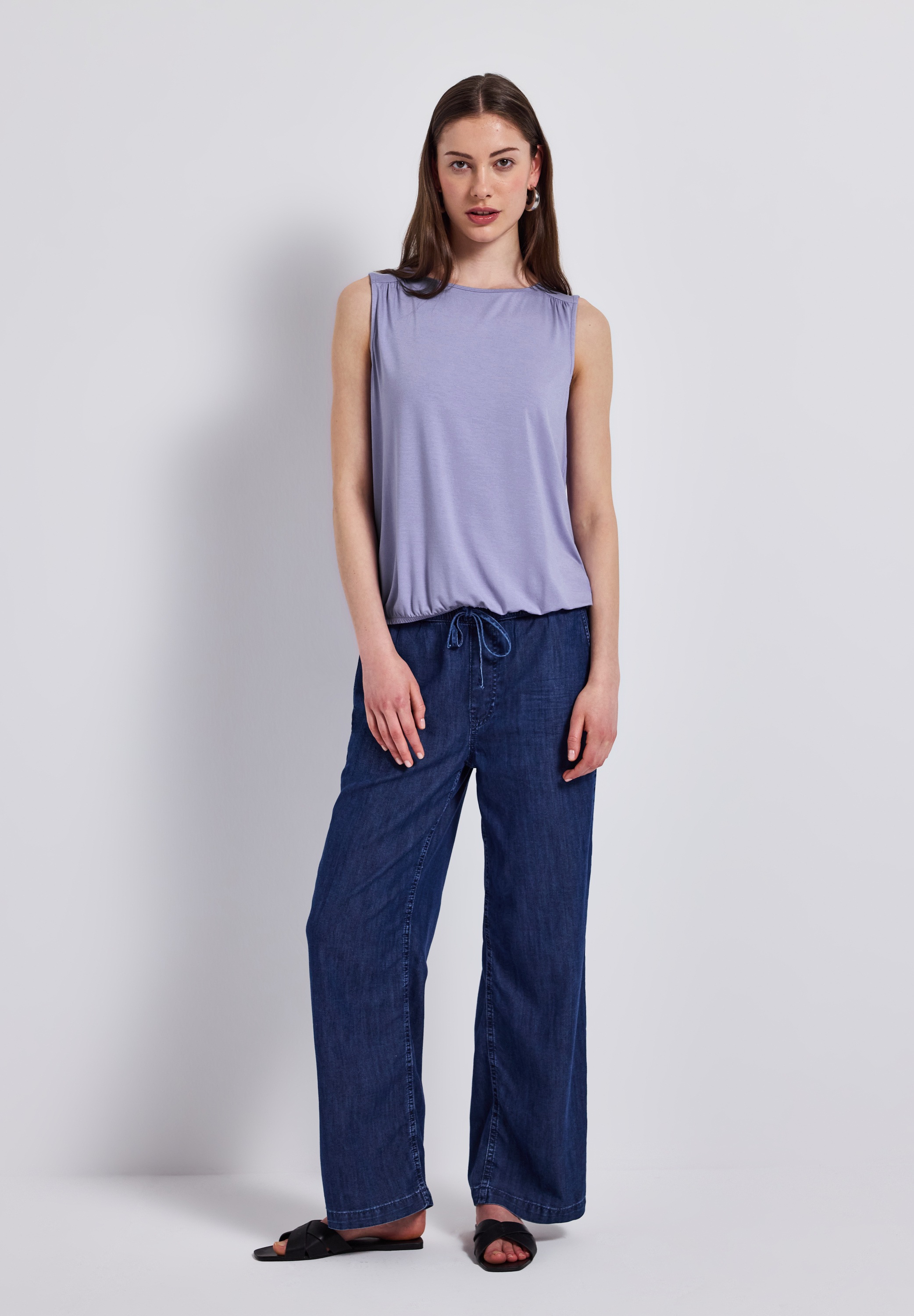 STREET ONE 2-in-1-Top mit U-Boot-Ausschnitt