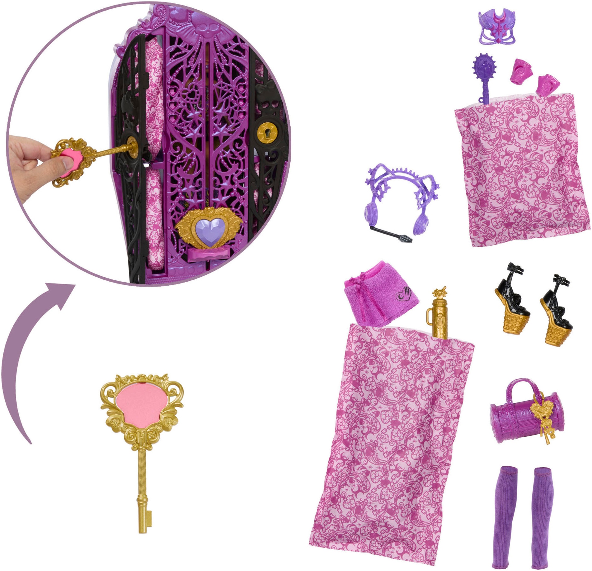 MonsterHigh™ Anziehpuppe »Skulltimate Secrets: Monster Mysteries, Clawdeen Wolf«