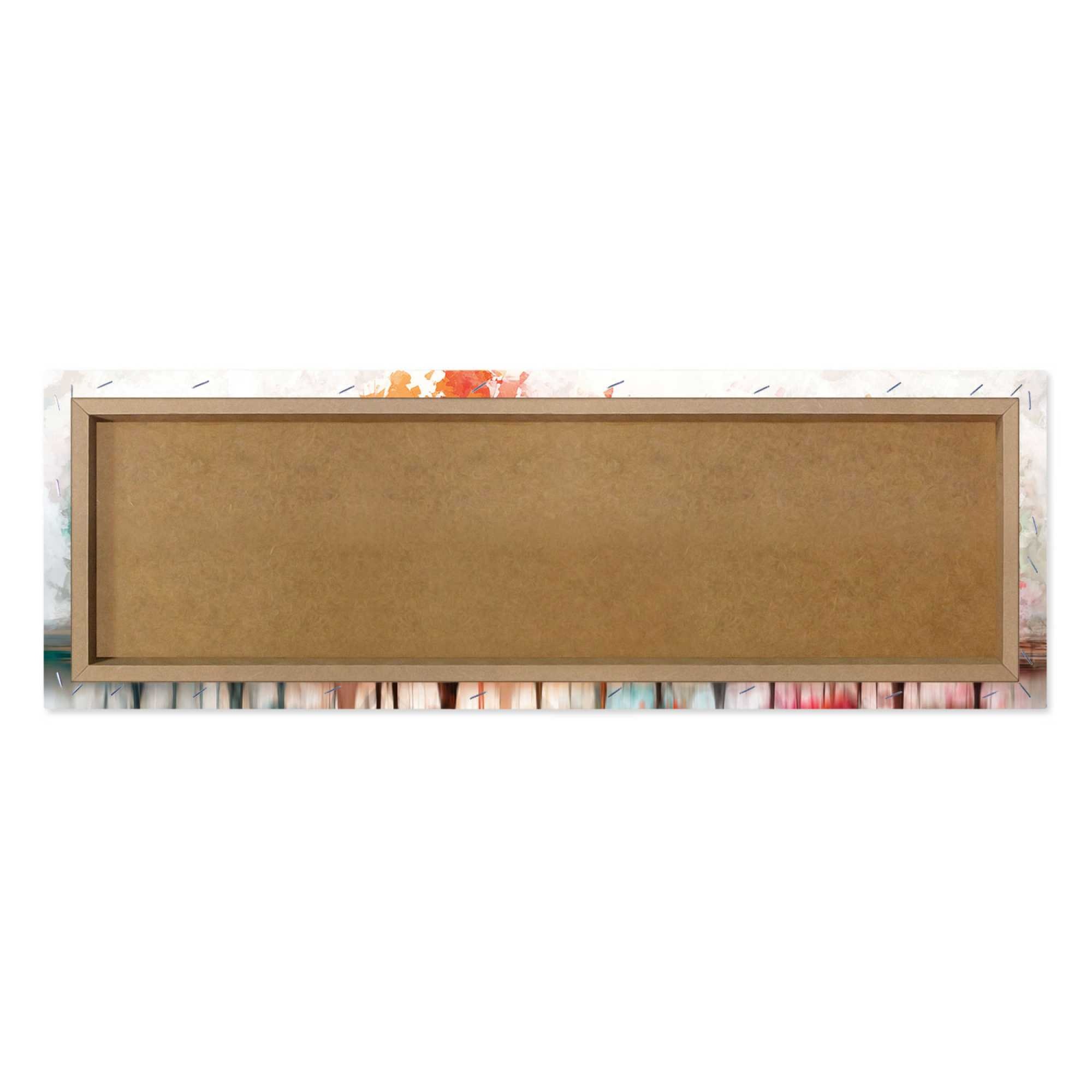 Reinders! Deco-Panel »Farbenfroher Wald«, Wohnzimmer - Mehrfarbig - MDF - Wald - 118x40 cm
