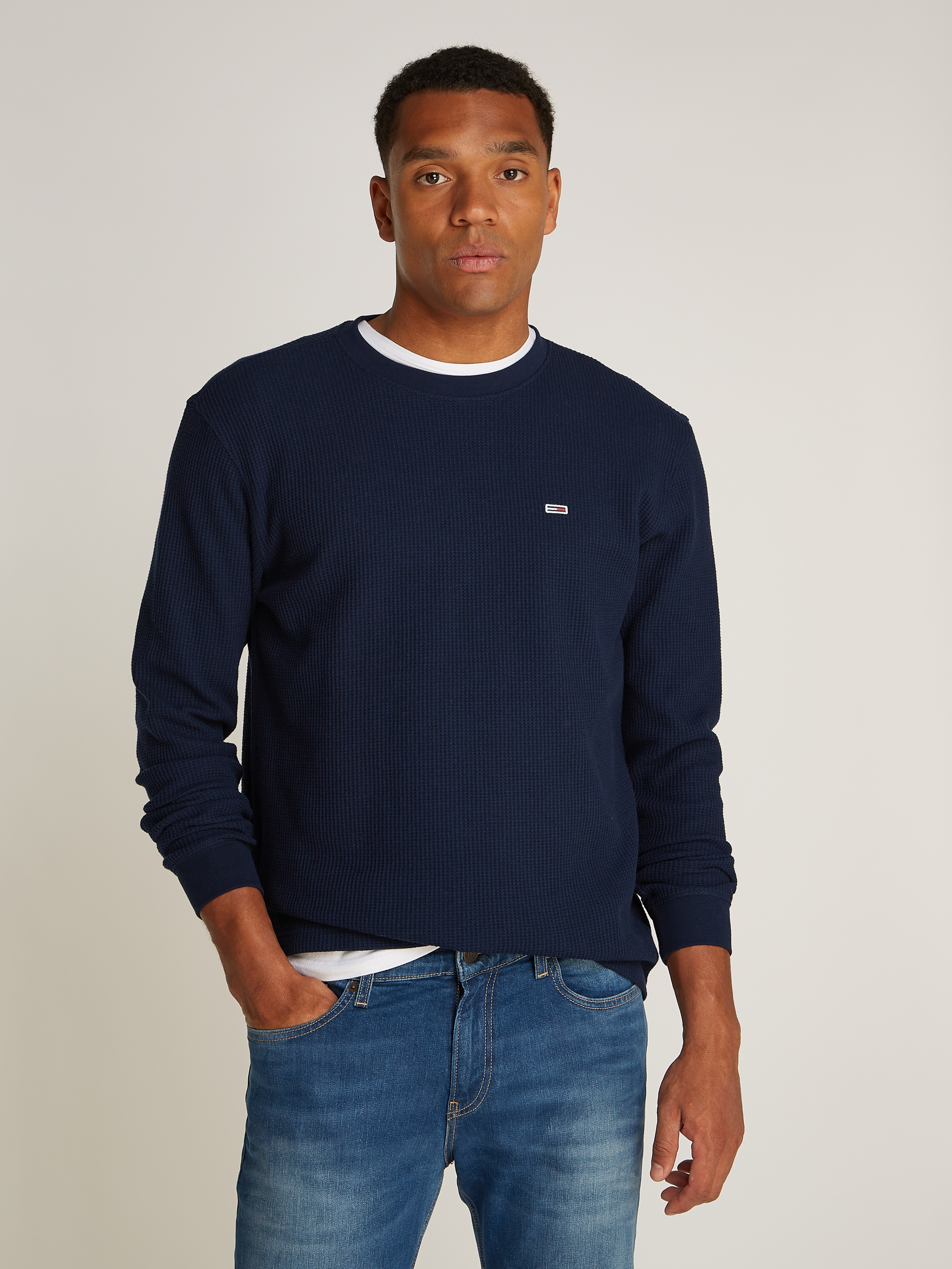 Tommy Jeans Longsleeve "TJM REG WAFFLE L/S TEE" günstig online kaufen