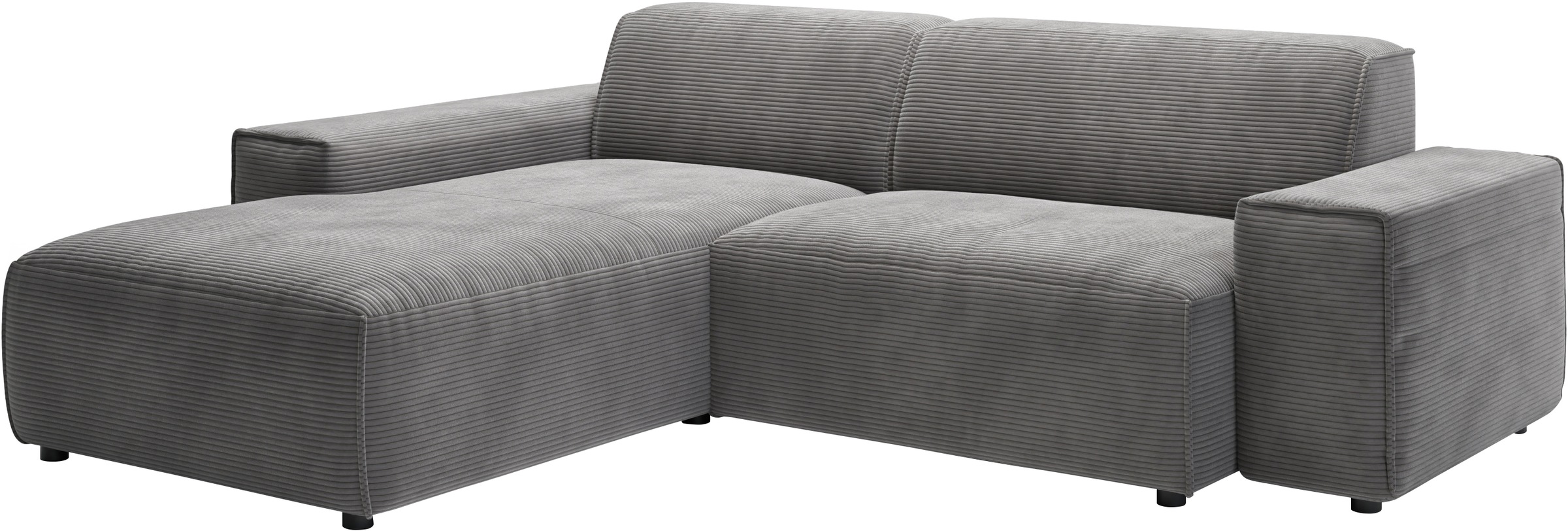 andas Ecksofa »Glimminge L-Form auch in Breitcord, Feincord + Easy care-Bezug,«, Breite 234, Zierkissen