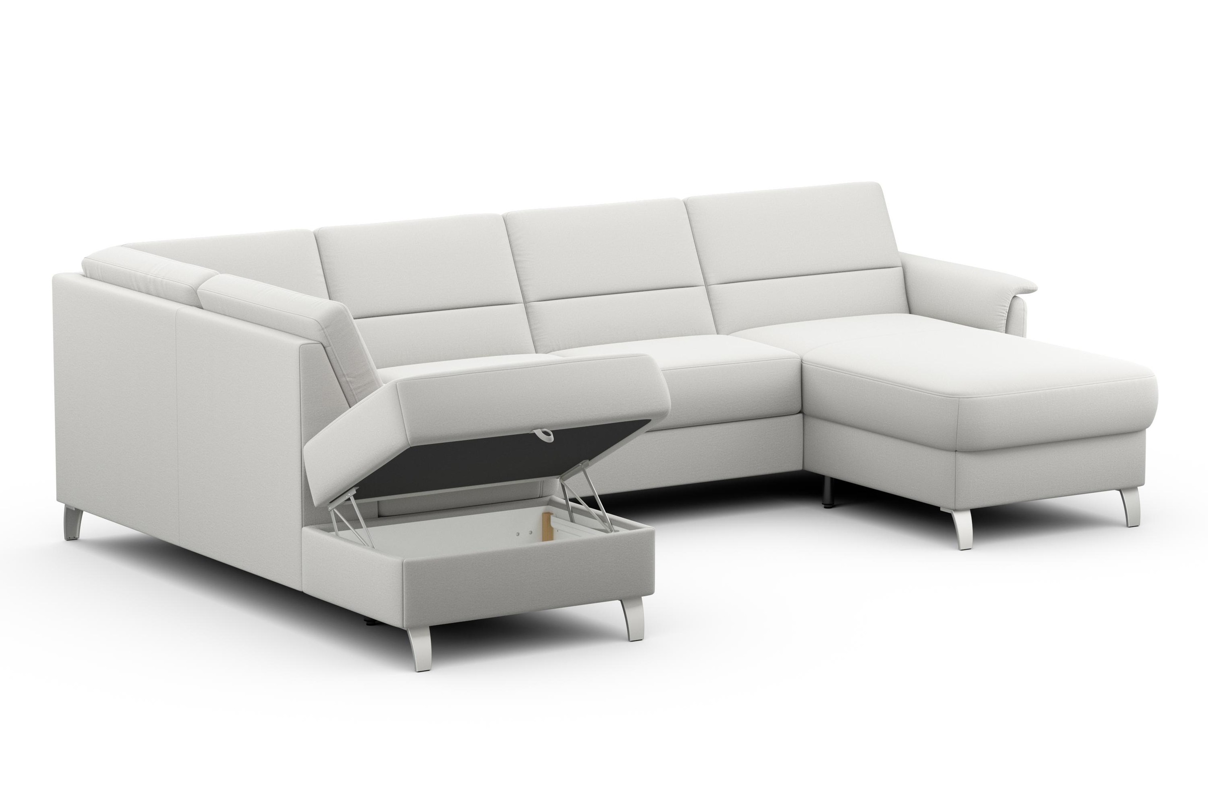 sit&more Wohnlandschaft »Palmera U-Form«, Federkern, wahlweise mit Bettfunktion und mit/ohne Stauraum