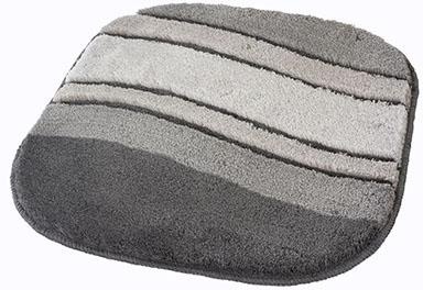 Kleine Wolke Badematte »Siesta«, rutschhemmend beschichtet, fußbodenheizungsgeeignet, Badteppich, oval, Wellen Design, Hoch-Tief Effekt, waschbar