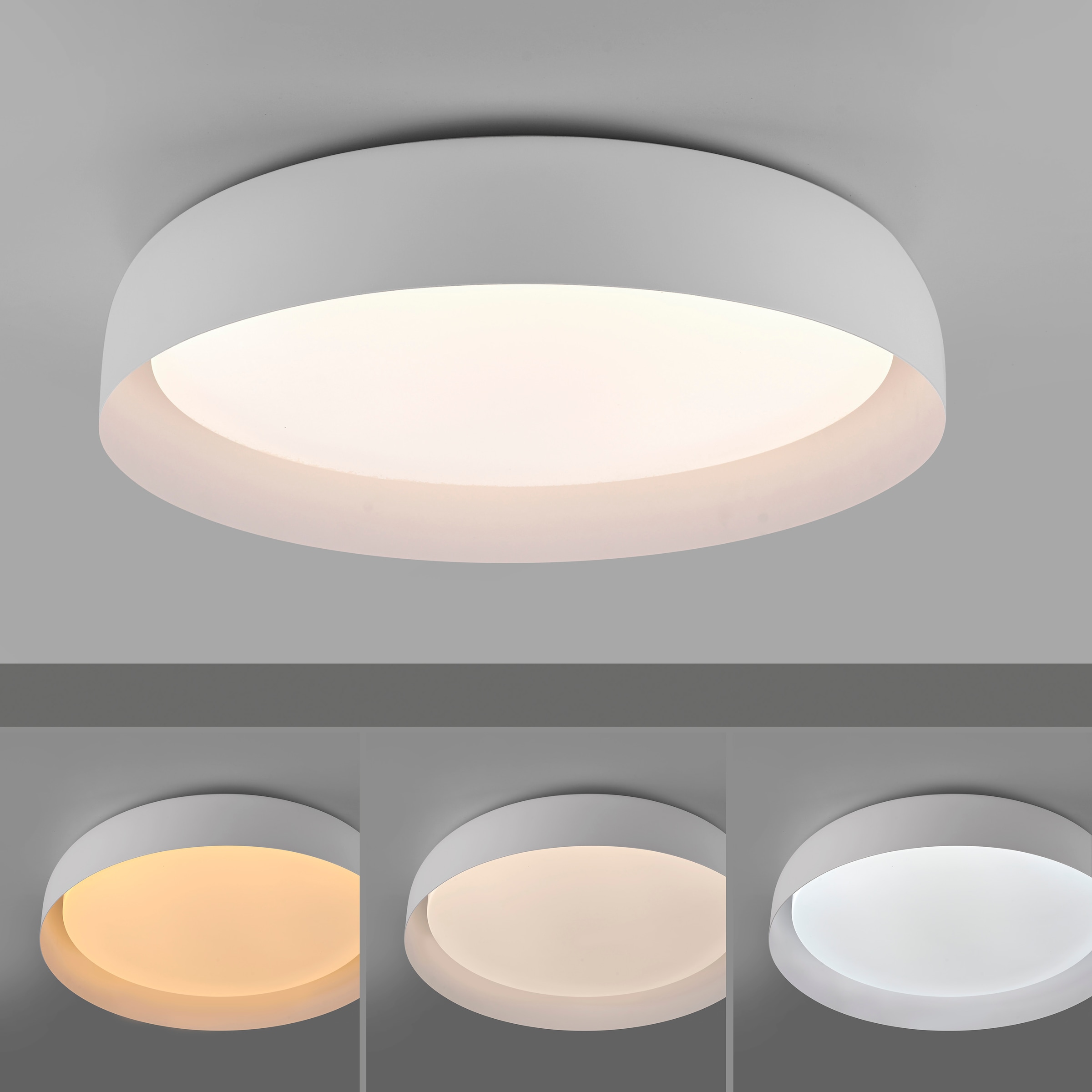 JUST LIGHT Deckenleuchte »OSKO«, 1 flammig, Leuchtmittel LED-Board | LED fest integriert, LED, Fernbedienung, Funk inkl.