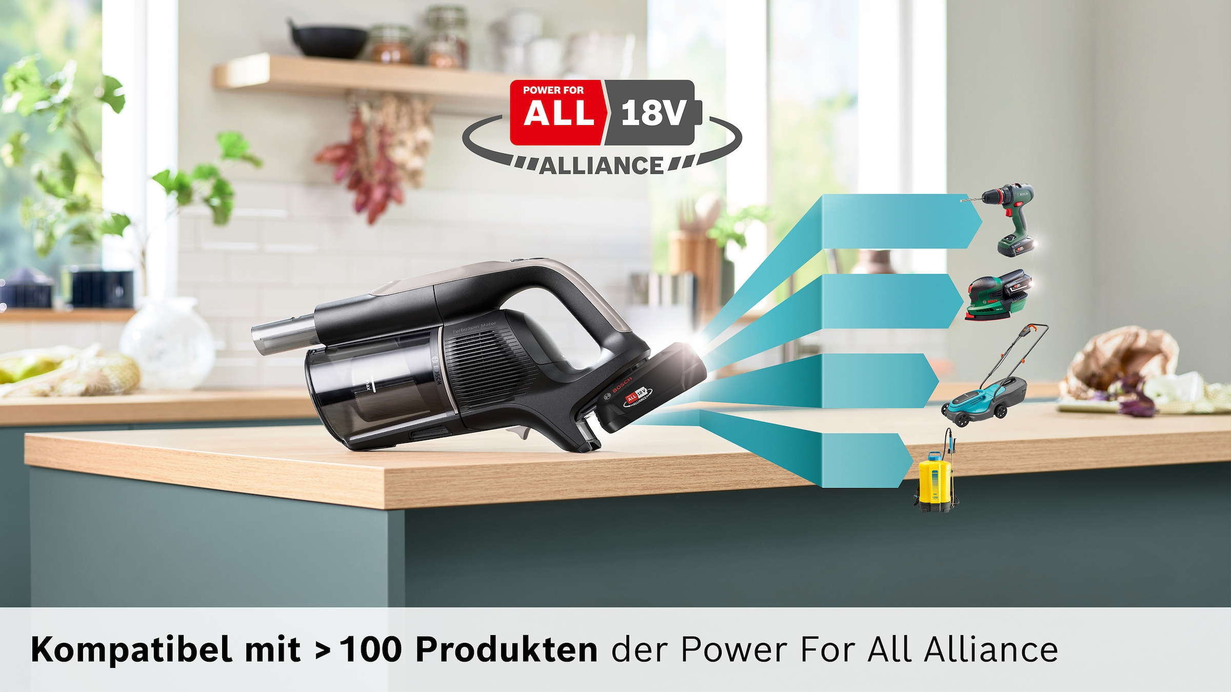 BOSCH Akku-Stielstaubsauger »BKS1042GQC« Display, Knickrohr, HEPA-Filtersystem, Schnellladegerät, 2 Akkus, grau