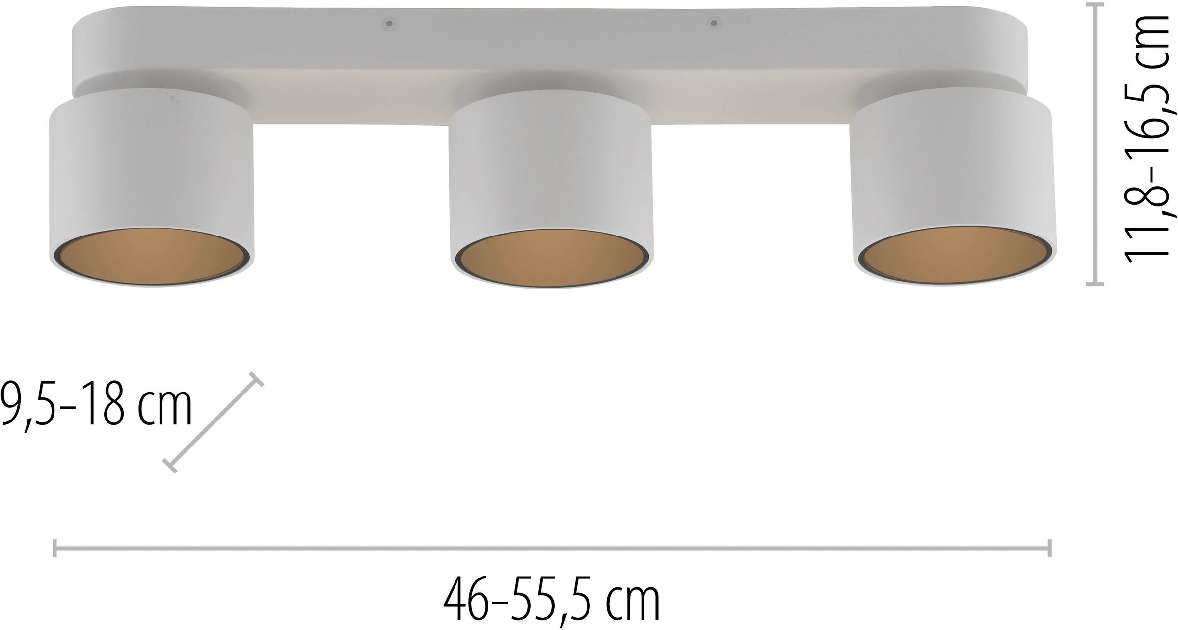 Neuhaus PURE LED Deckenleuchte »PURE Cup« LED-Board 1 Stk. Warmweiß Dimmfähig über separaten Tronicdimmer, dreh- & schwenkbar
