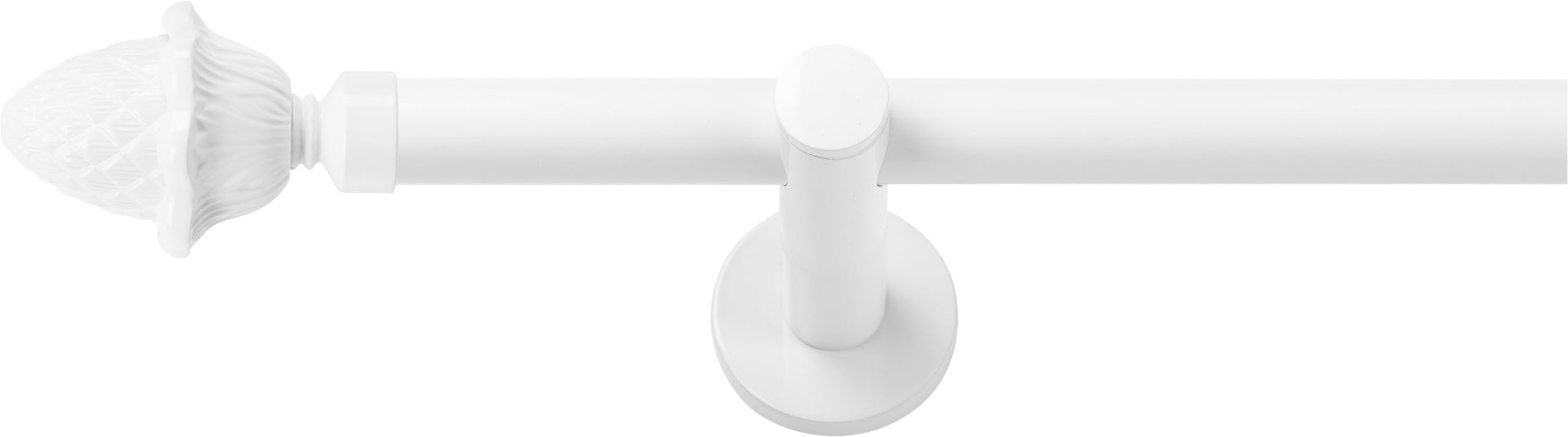 SN DECO GROUP Gardinenstange "Gardinenstange Nantes Ø 19 mm, 1-läufig, Fixmaß, verschraubt" Ø 19 mm Fixmaß;kürzbar