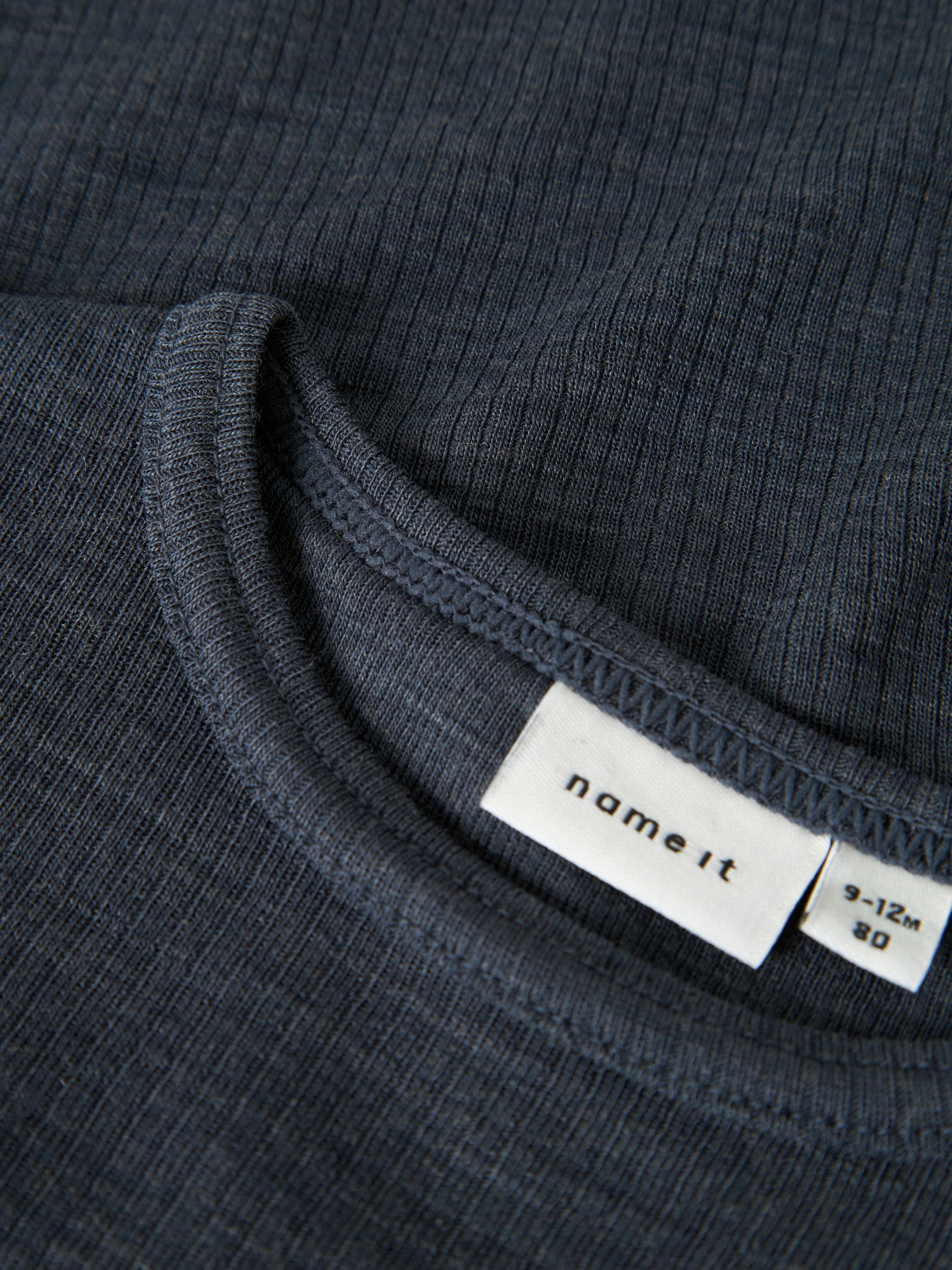 Thumbnail - Name It Langarmbody "NBNWAX WOOL RIB LS BODY NOOS" aus reiner Merinowolle