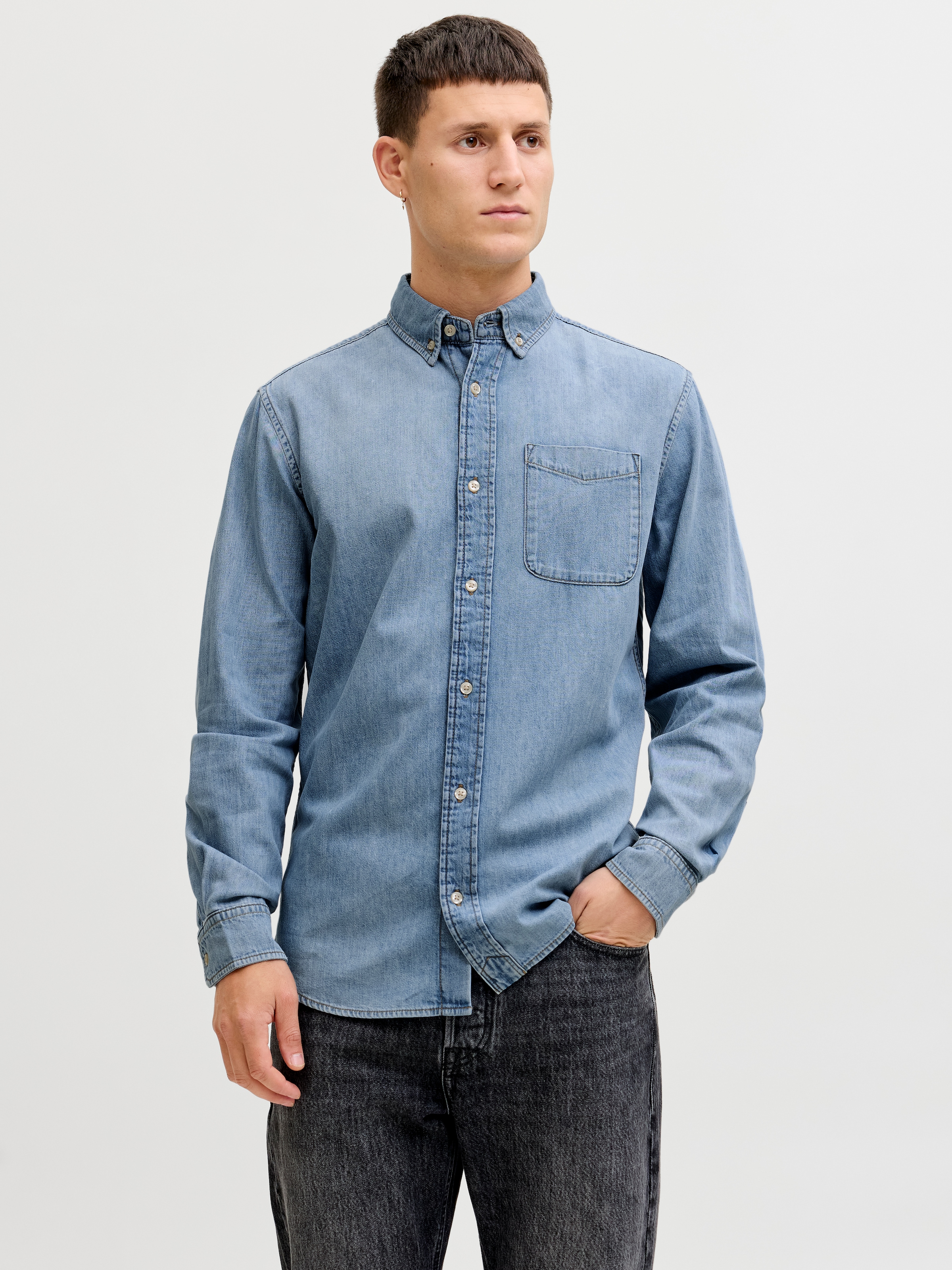 Jack & Jones Jeanshemd "JJEBROOK JJOXFORD SHIRT AKM 990 NOOS" günstig online kaufen