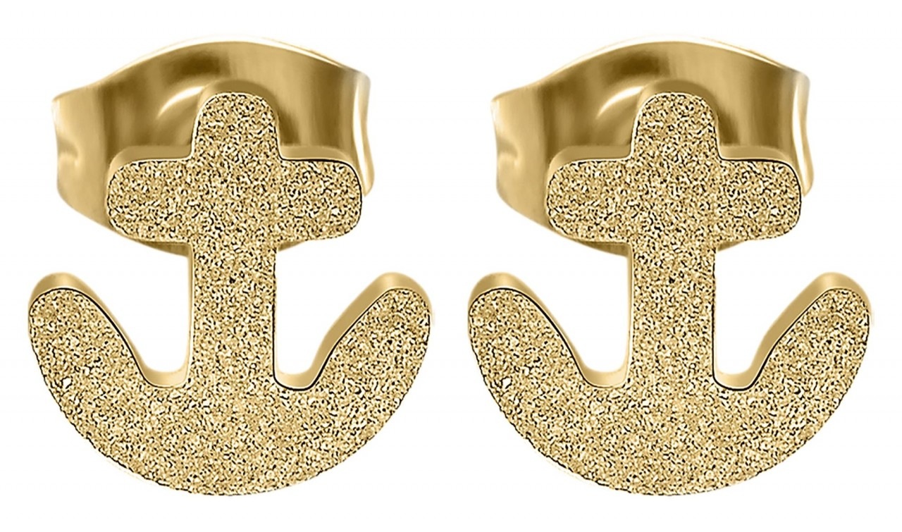 Adelia´s Paar Ohrhänger »Damen Ohrstecker aus mattem Edelstahl«