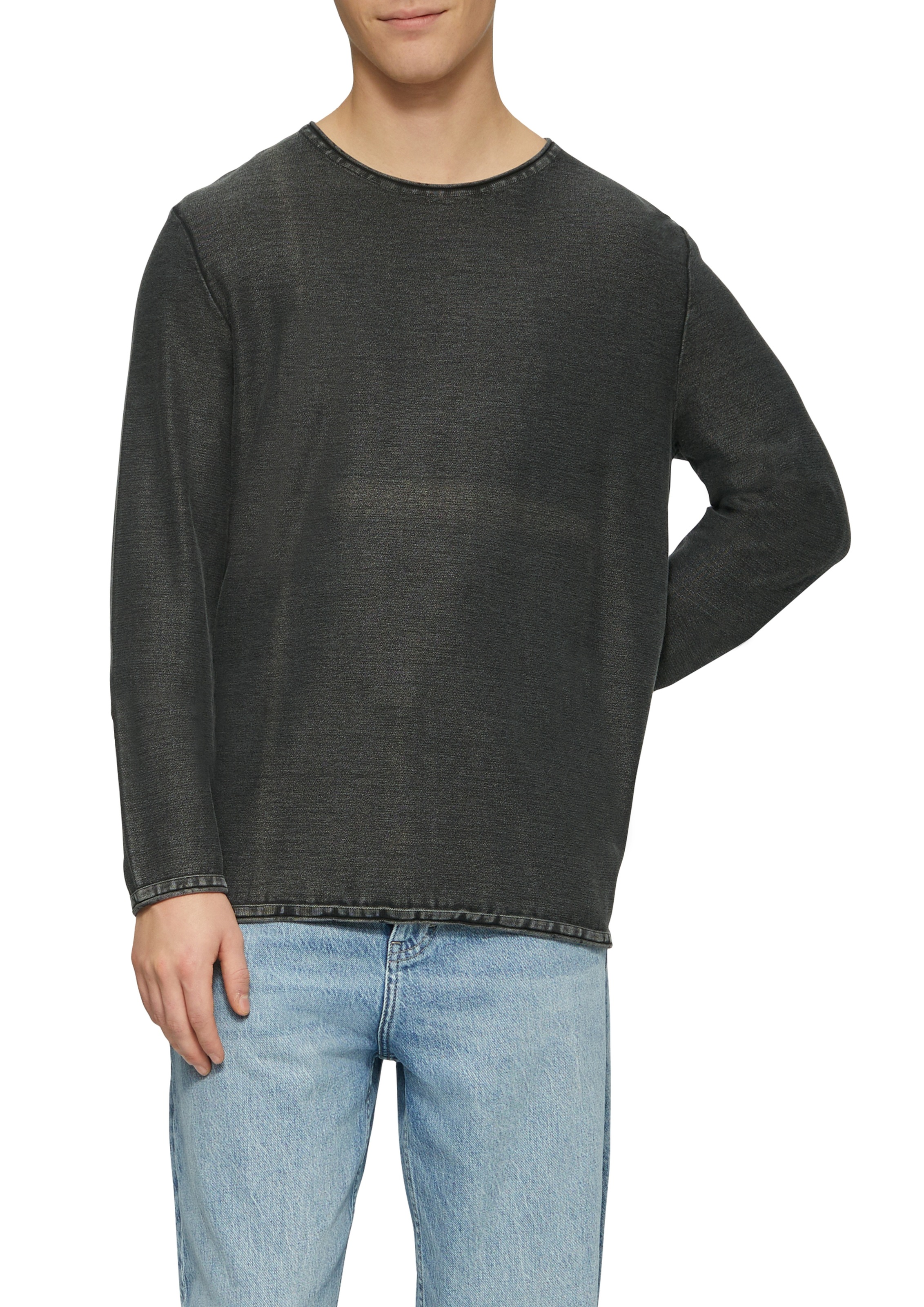 QS Strickpullover mit Rollkante günstig online kaufen