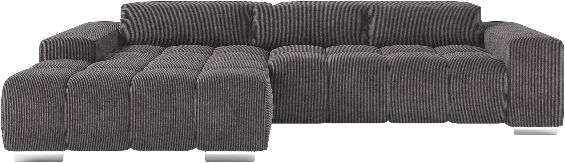 COTTA Ecksofa "Orion L-Form" mit 2x Kopfteilverstellung & 3 Nierenkissen günstig online kaufen