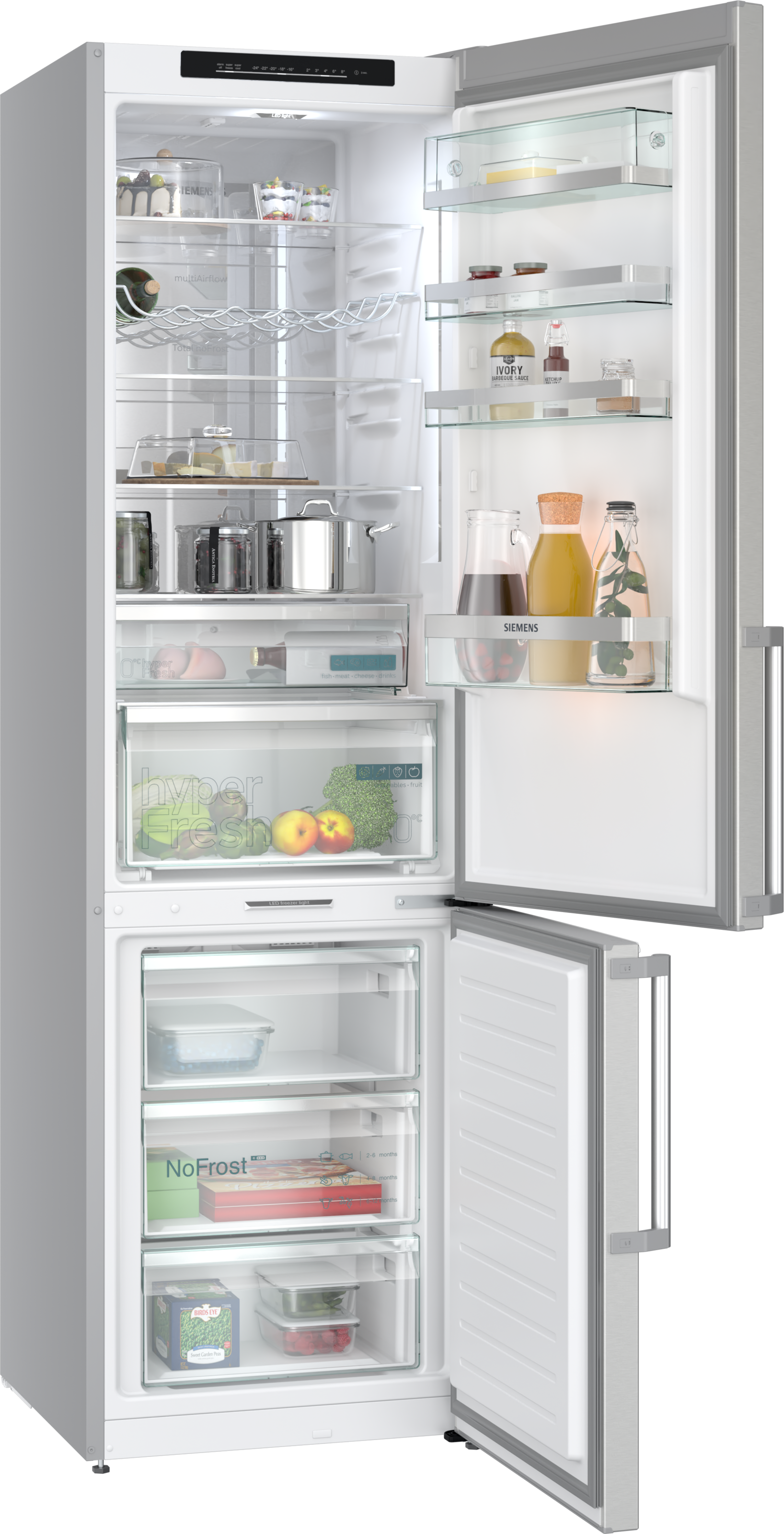SIEMENS Kühl-/Gefrierkombination iQ500 "KG39NAIAU" 203 cm hoch 60 cm breit günstig online kaufen