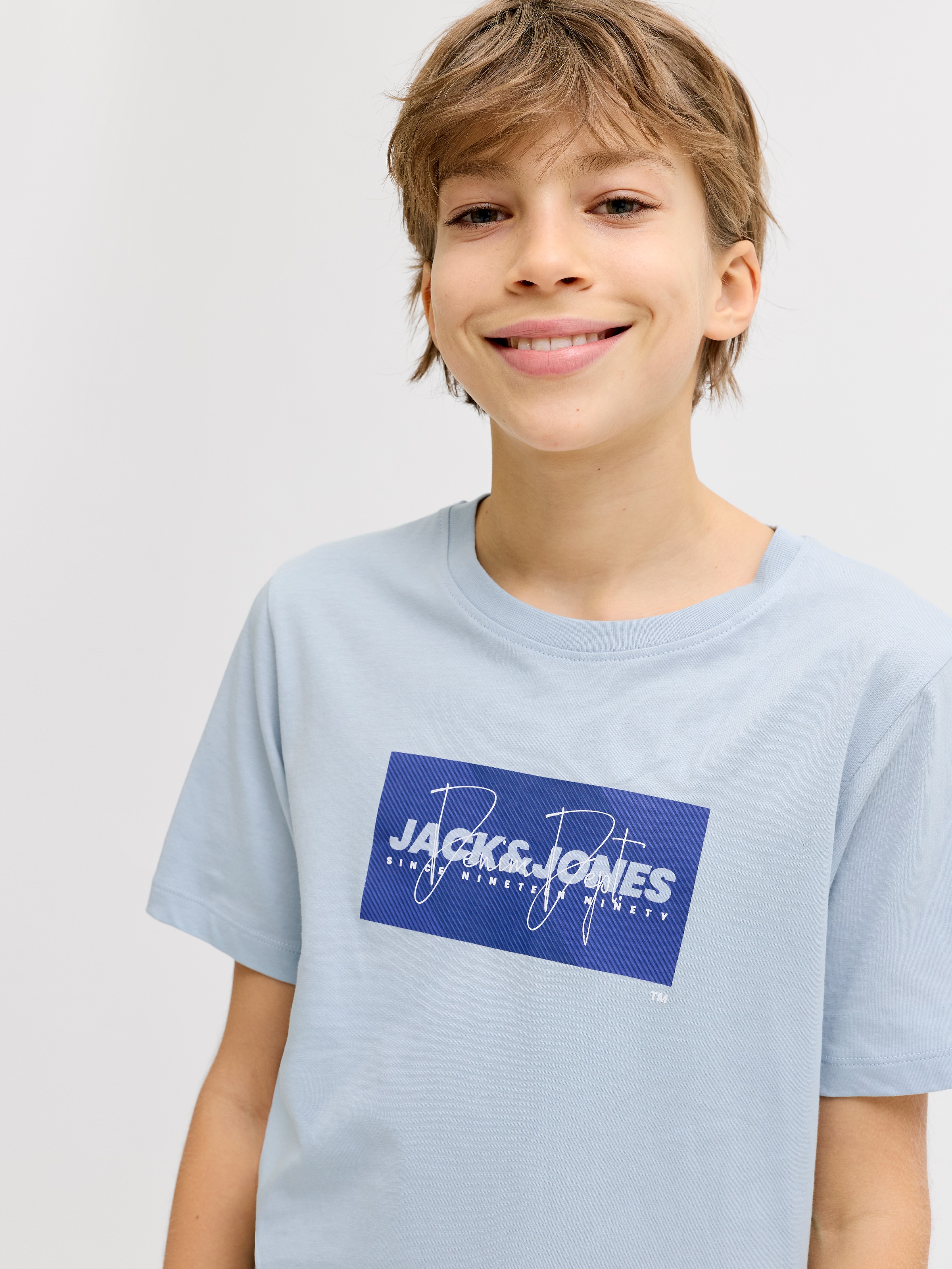 Thumbnail - Jack & Jones Junior T-Shirt "JJCOLE PRINT TEE SS CREW NECK JNR" mit Logoprint
