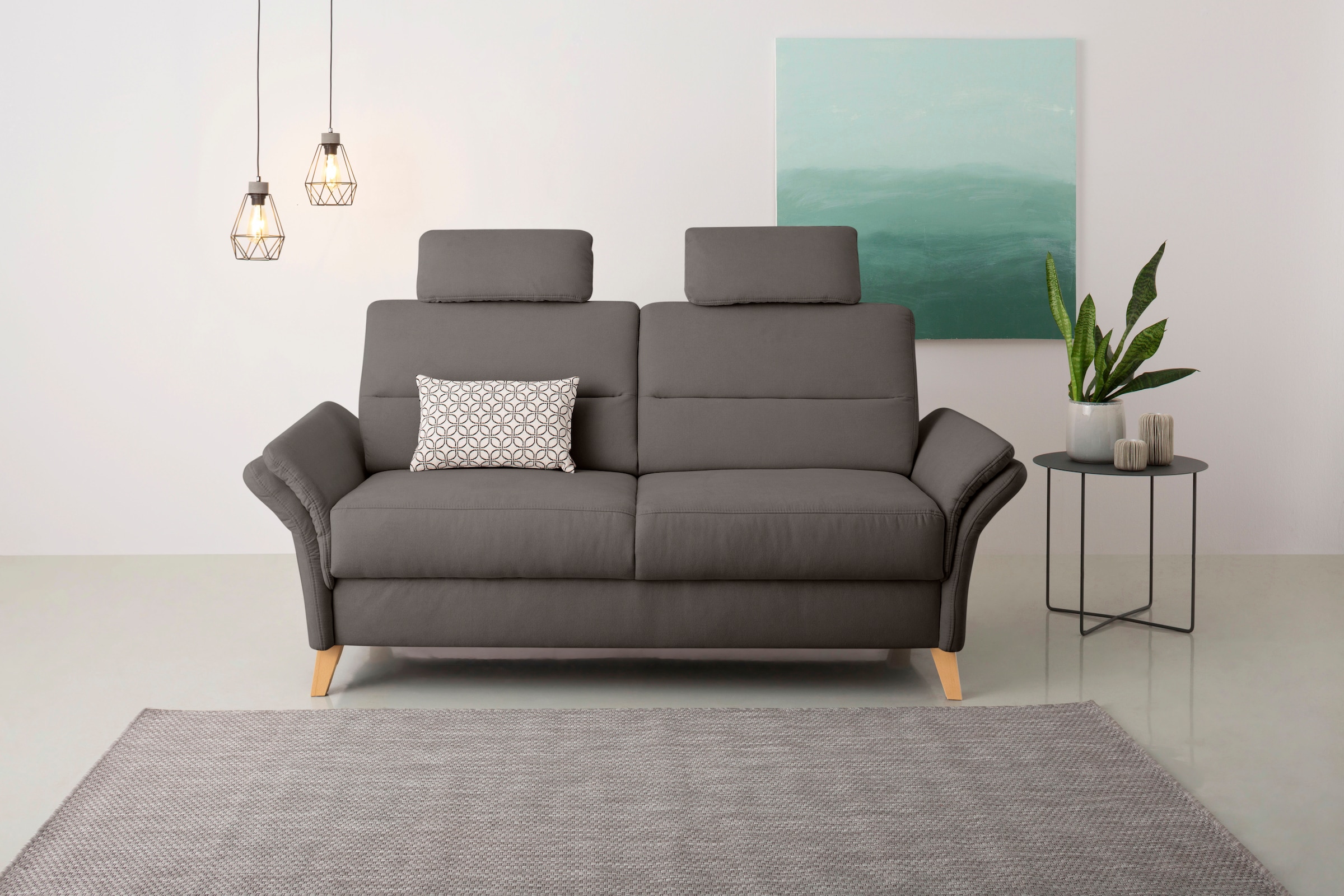 OTTO home 3-Sitzer "Westerland" Federkern-Polsterung. wahlweise mit Armlehnfunktion