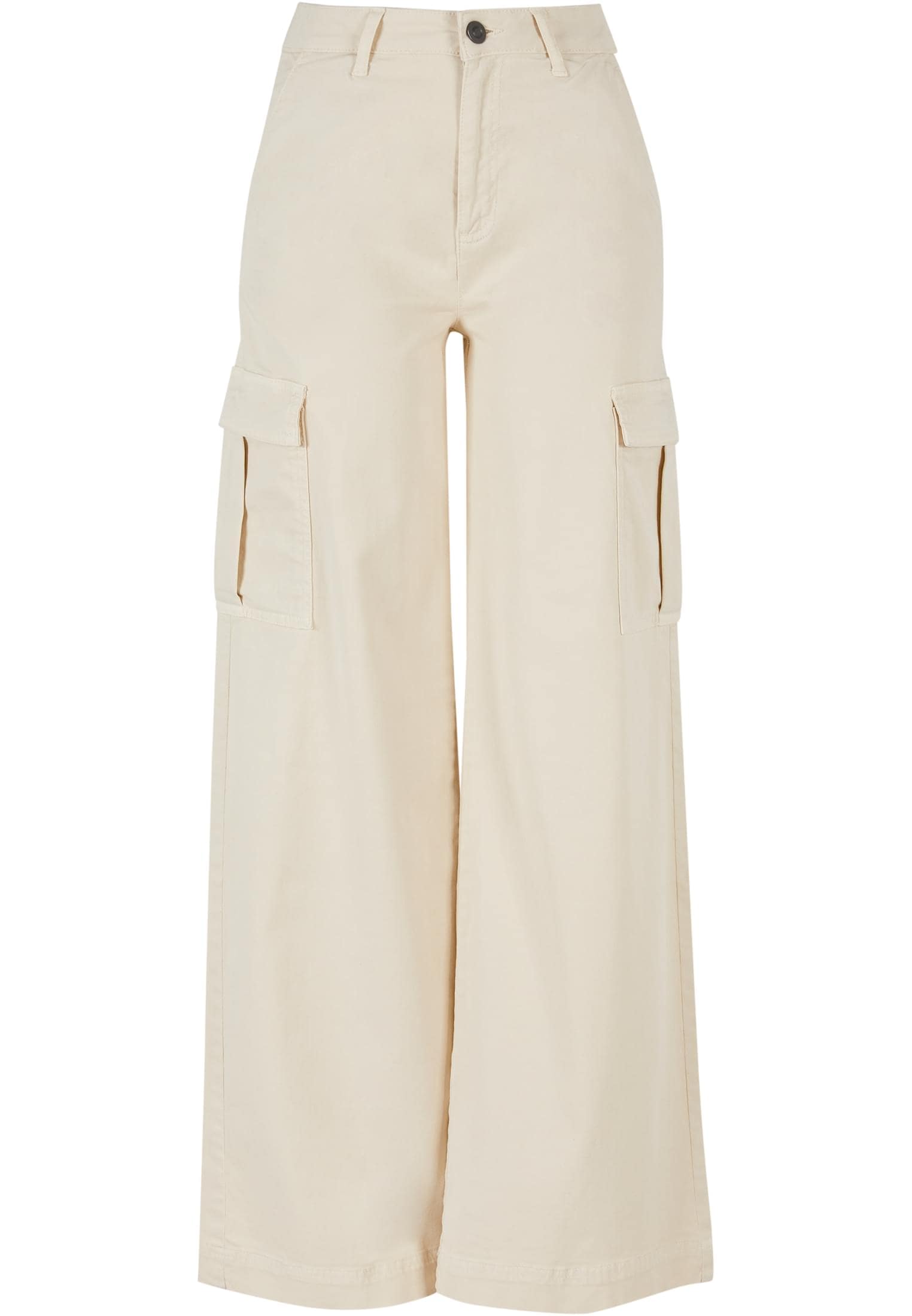 für CLASSICS Pants«, Wide URBAN Ladies High bestellen Stoffhose (1 Leg Cargo | tlg.) Twill Waist »Damen BAUR