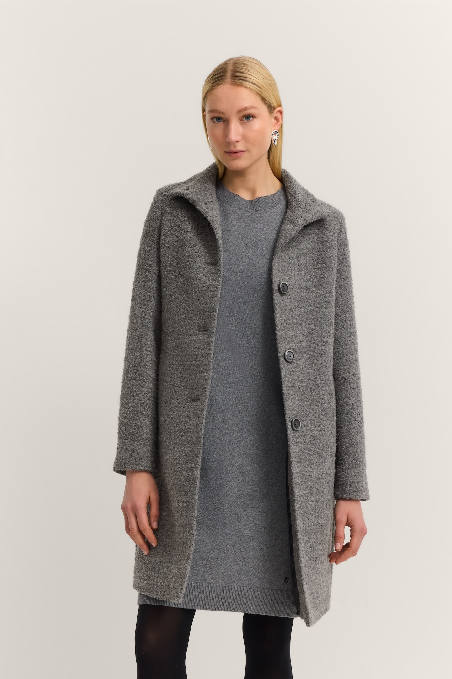 bugatti Wollmantel "Modern Fit", mit Flexcity Stretch und Stehkragen günstig online kaufen