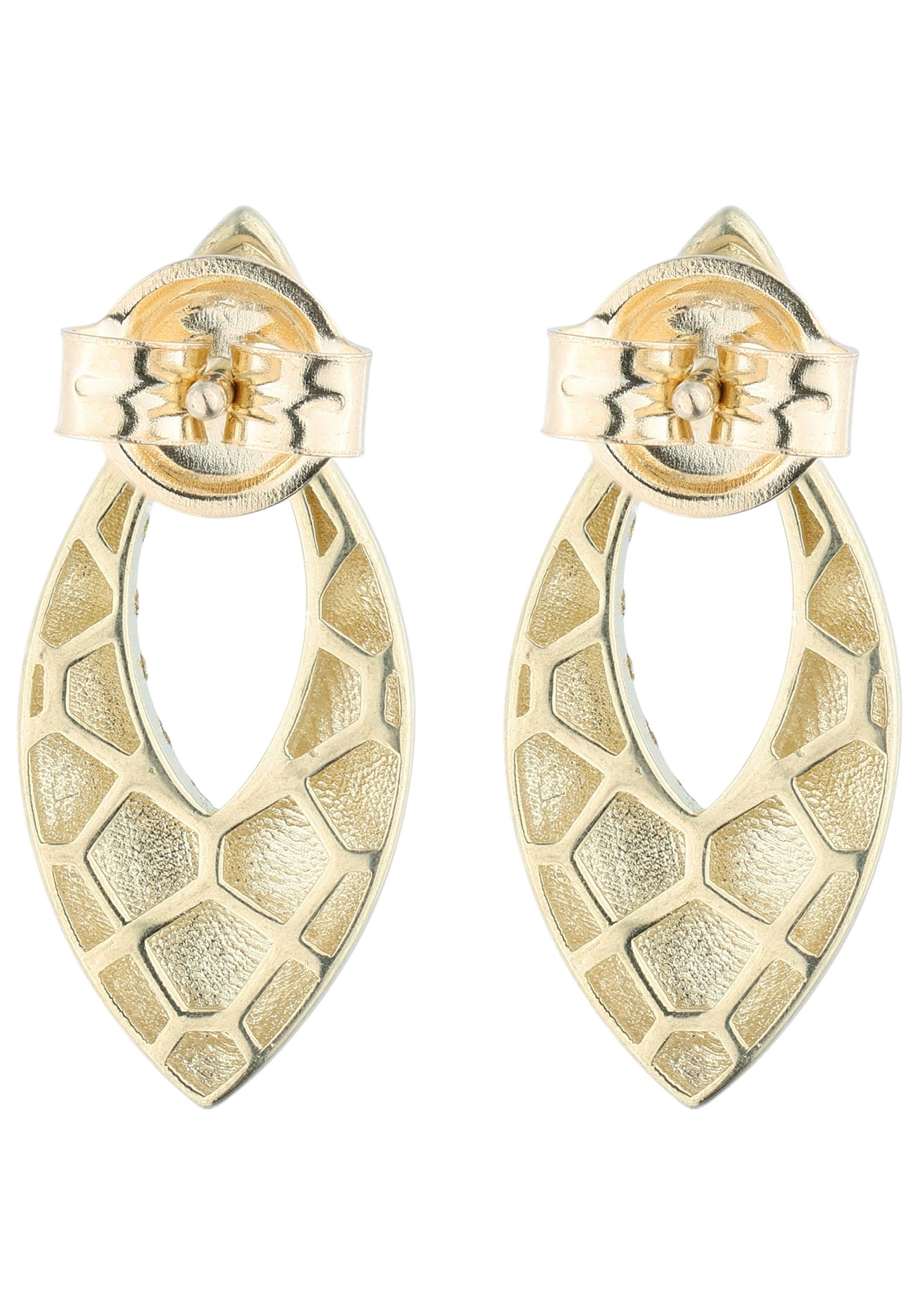 JOBO Paar Ohrstecker »Ohrringe oval 17 mm« 8 Karat 333 Gold