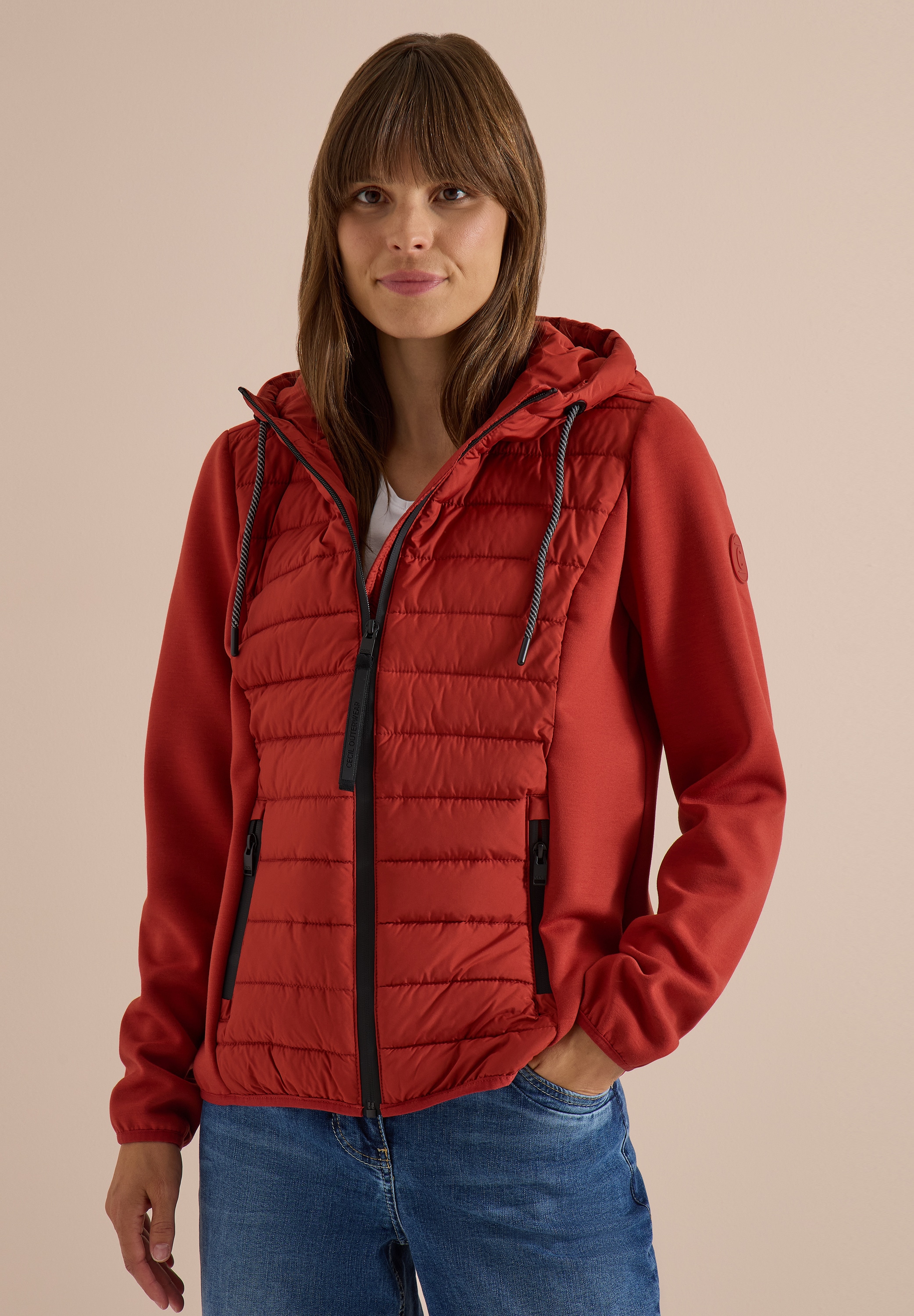 Cecil Outdoorjacke mit Kapuze mit Kapuze mit Tunnelzugband