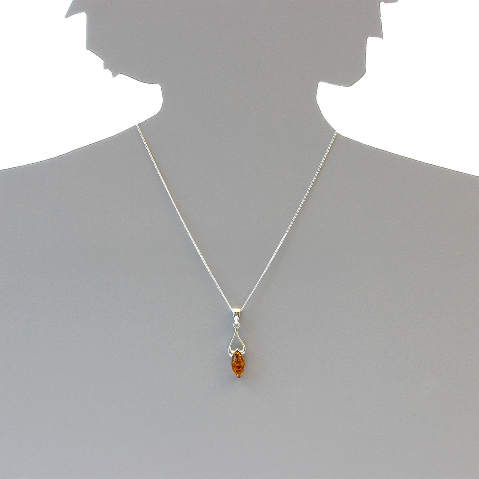 OSTSEE-SCHMUCK Kette mit Anhänger »- Charlotte - Silber 925/000 - Bernstein«