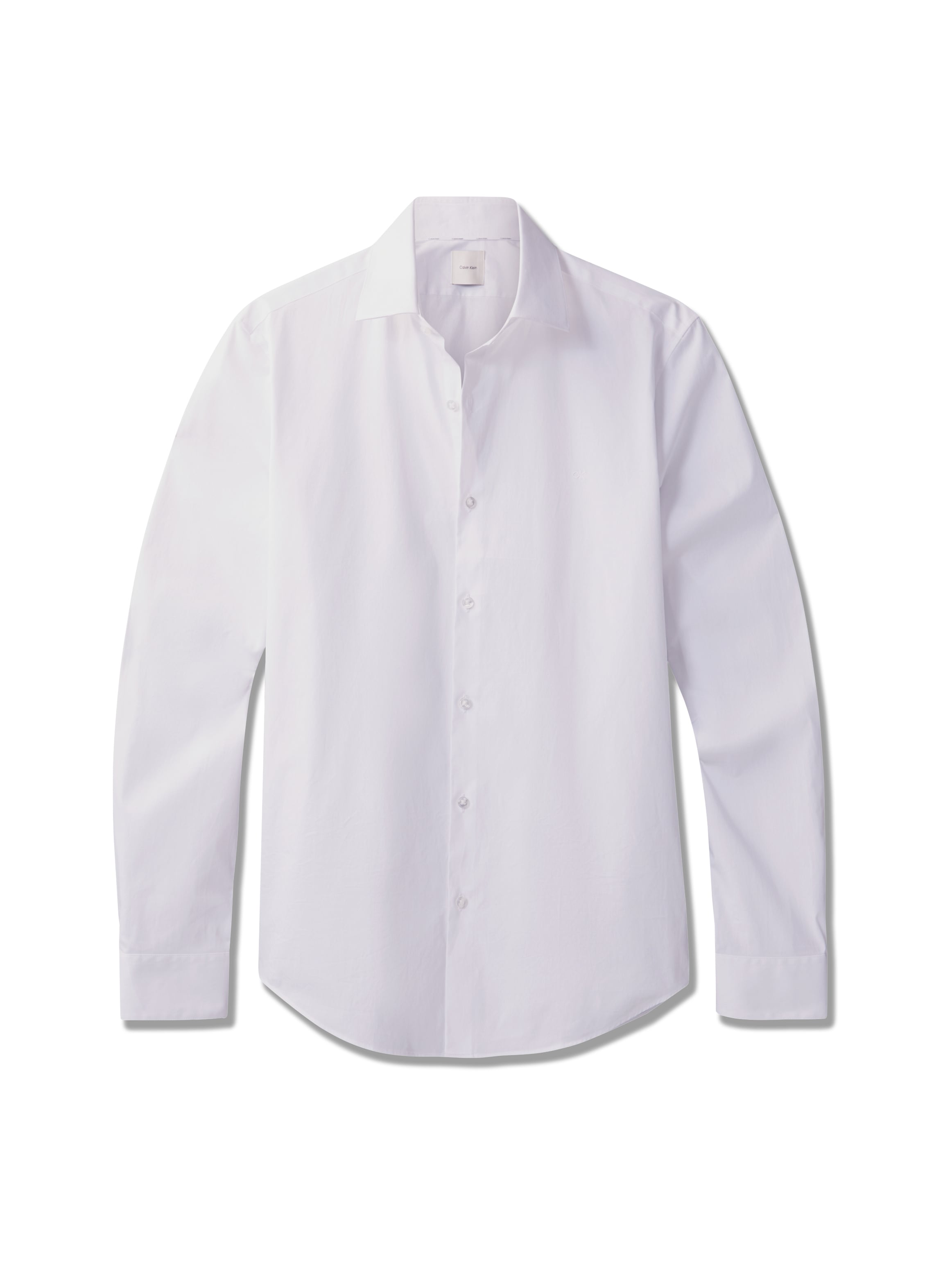 Calvin Klein Businesshemd »SLIM ESNTL POPLIN NOS STR SLD«, Mit Monogramm-Stickerei
