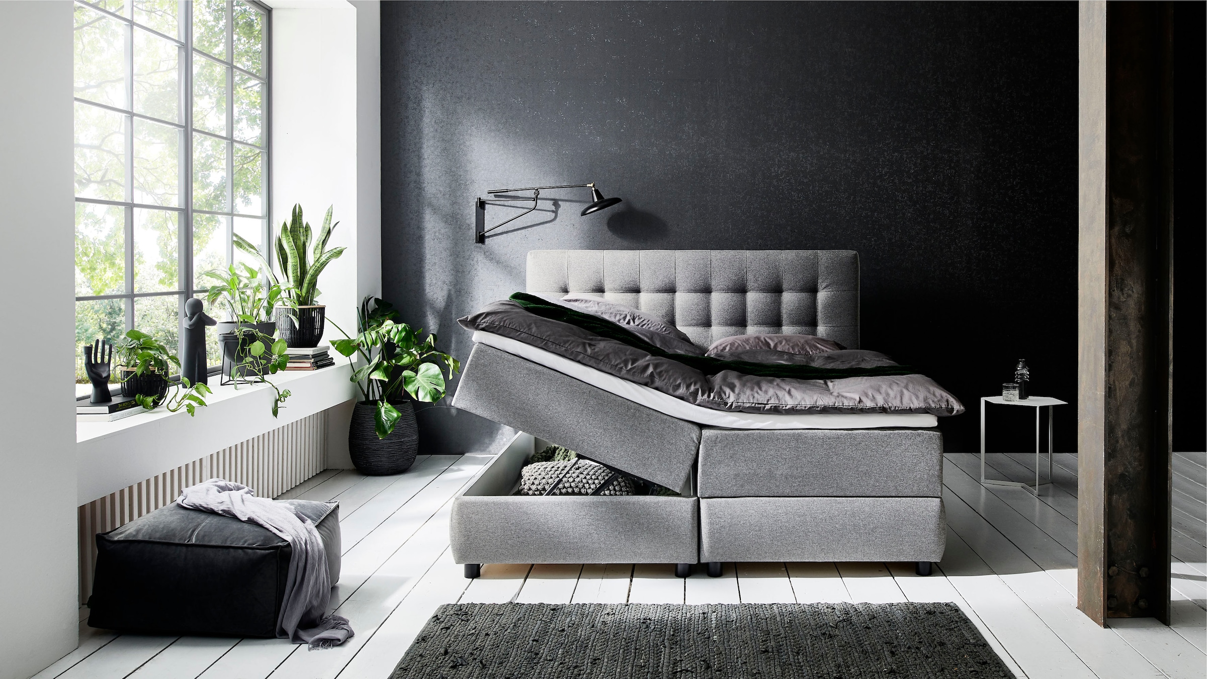 ATLANTIC home collection Boxbett »LILO«, inkl. Bettkasten und Topper