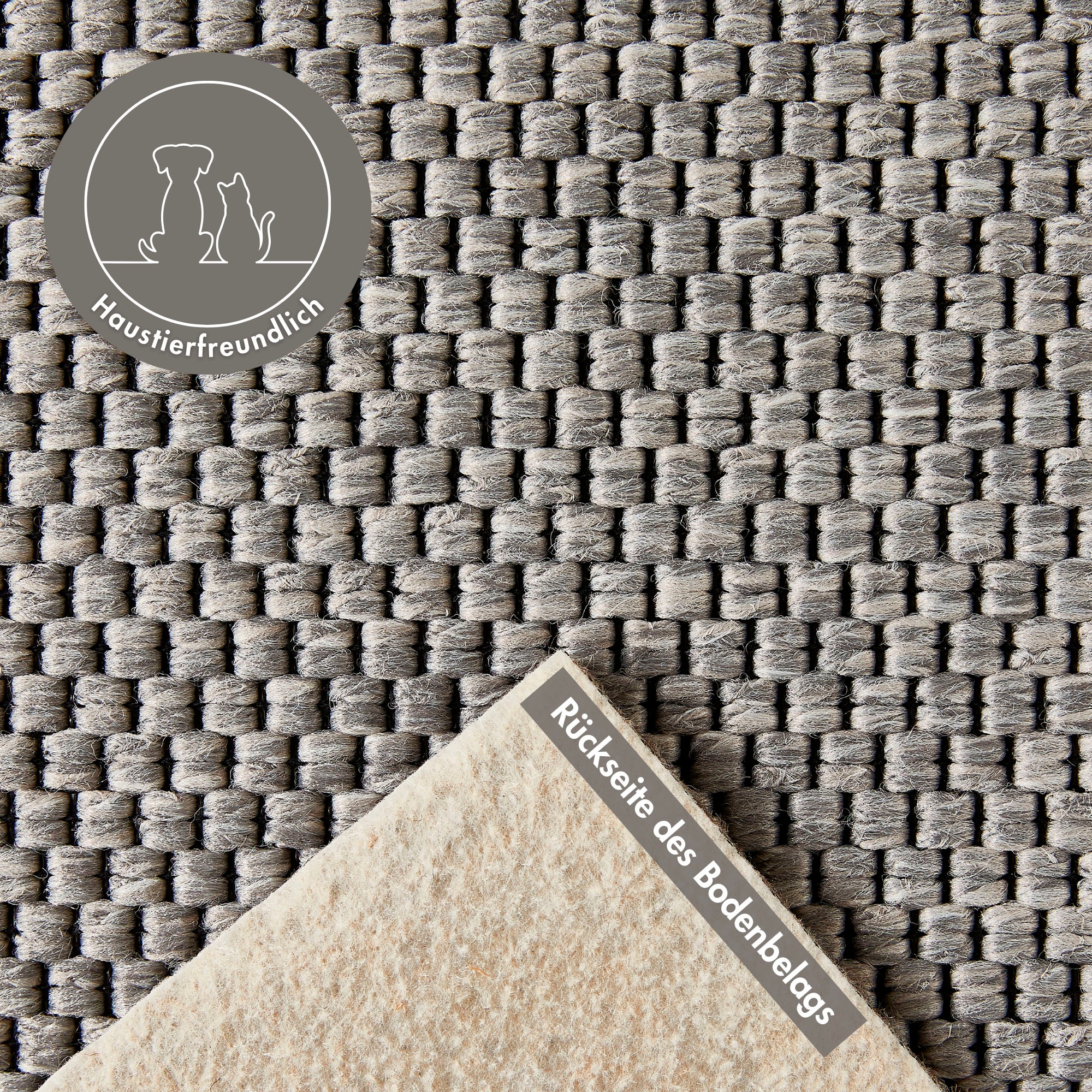 Andiamo Teppichboden »Odense, Made in Netherlands«, rechteckig, 8 mm Höhe, meliert, Breite 400 cm, mit Wabenstruktur, strapazierfähig & robust