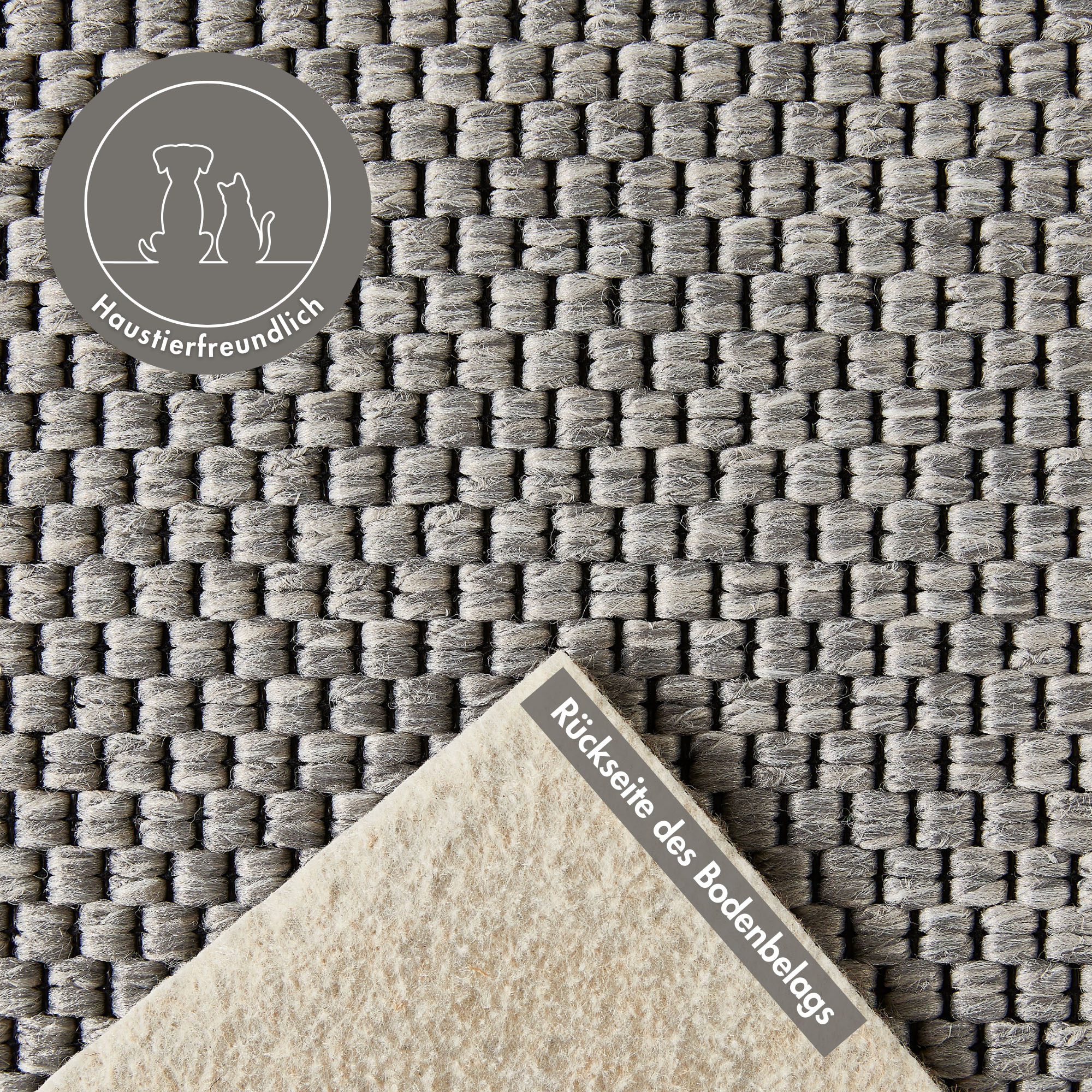 Thumbnail - Andiamo Teppichboden "Odense" rechteckig 0,75 mm Höhe Breite 400 cm, mit Wabenstruktur, strapazierfähig & robust