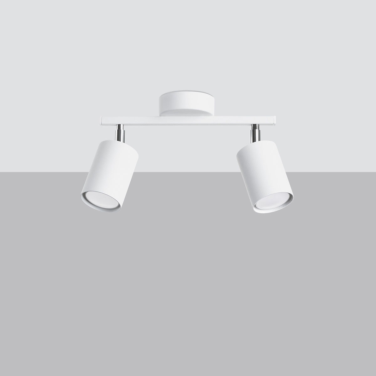 SOLLUX lighting Deckenleuchte »LEMMI«, 2 flammig, Leuchtmittel GU10 | ohne Leuchtmittel, beweglicher Lampenschirm