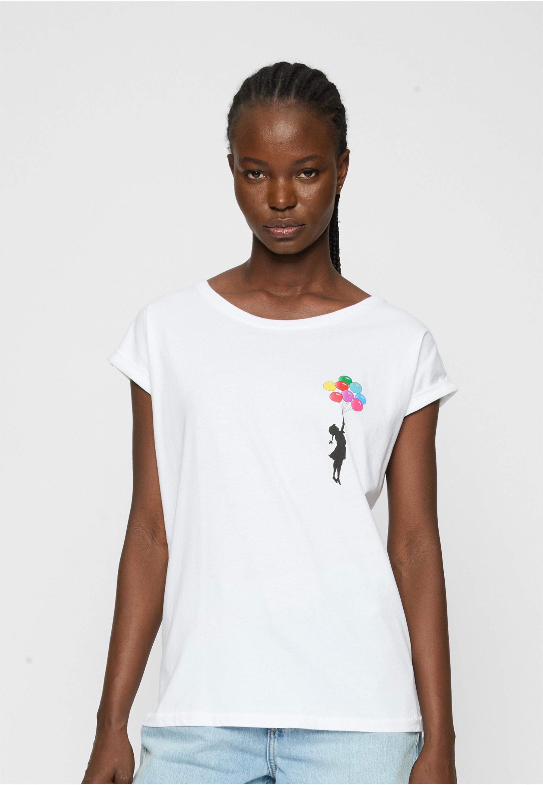 Merchcode Kurzarmshirt »Merchcode Damen Ladies Girl Floating Away T-Shirt« 1 Stk.