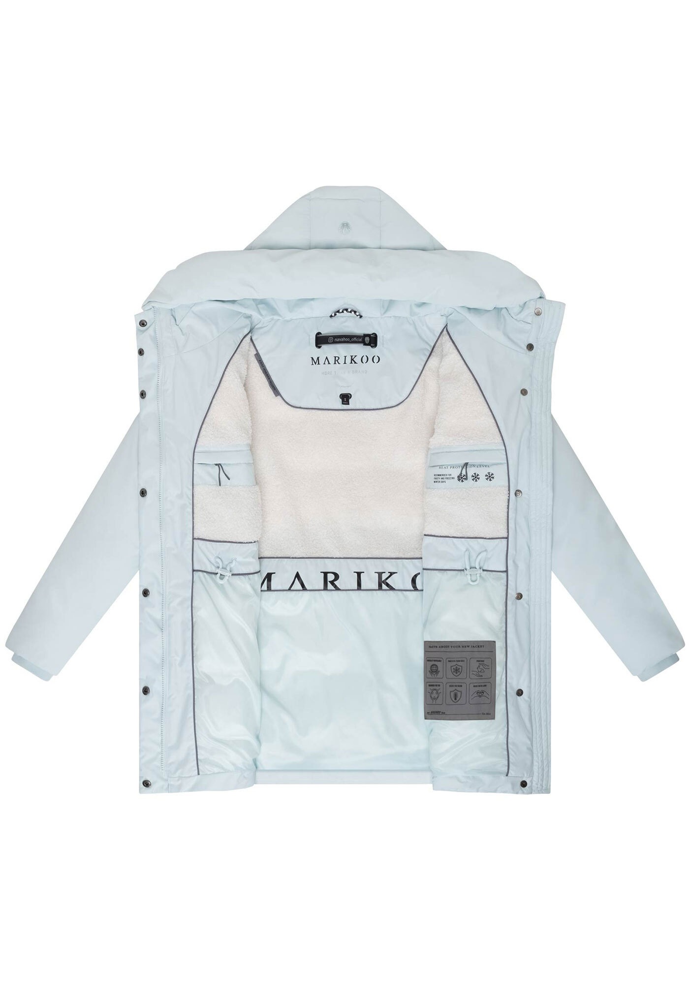 Marikoo Winterjacke »Delilah«, mit warmem Teddyfleece im inneren