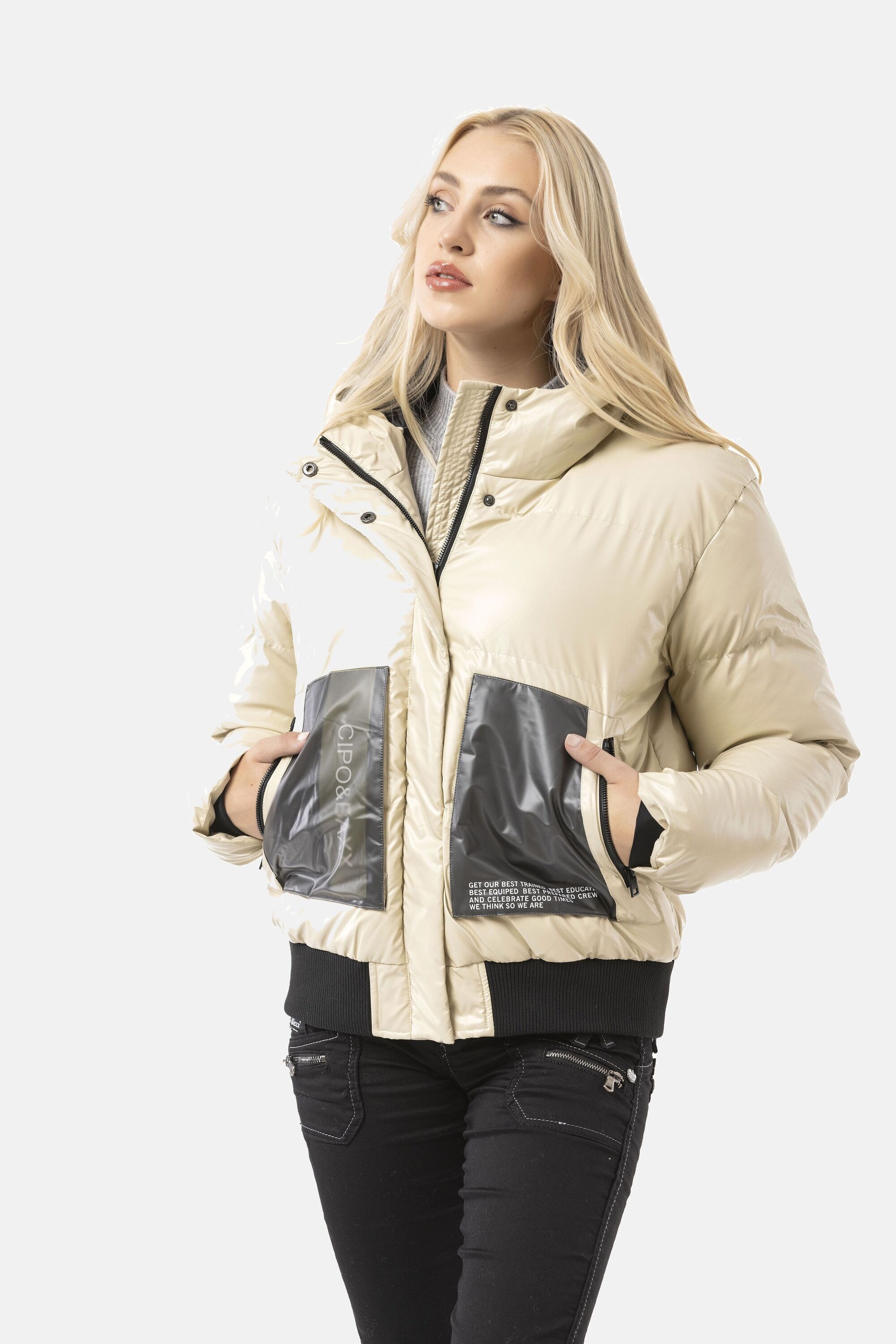 Cipo & Baxx Winterjacke »WM141« mit Kapuze