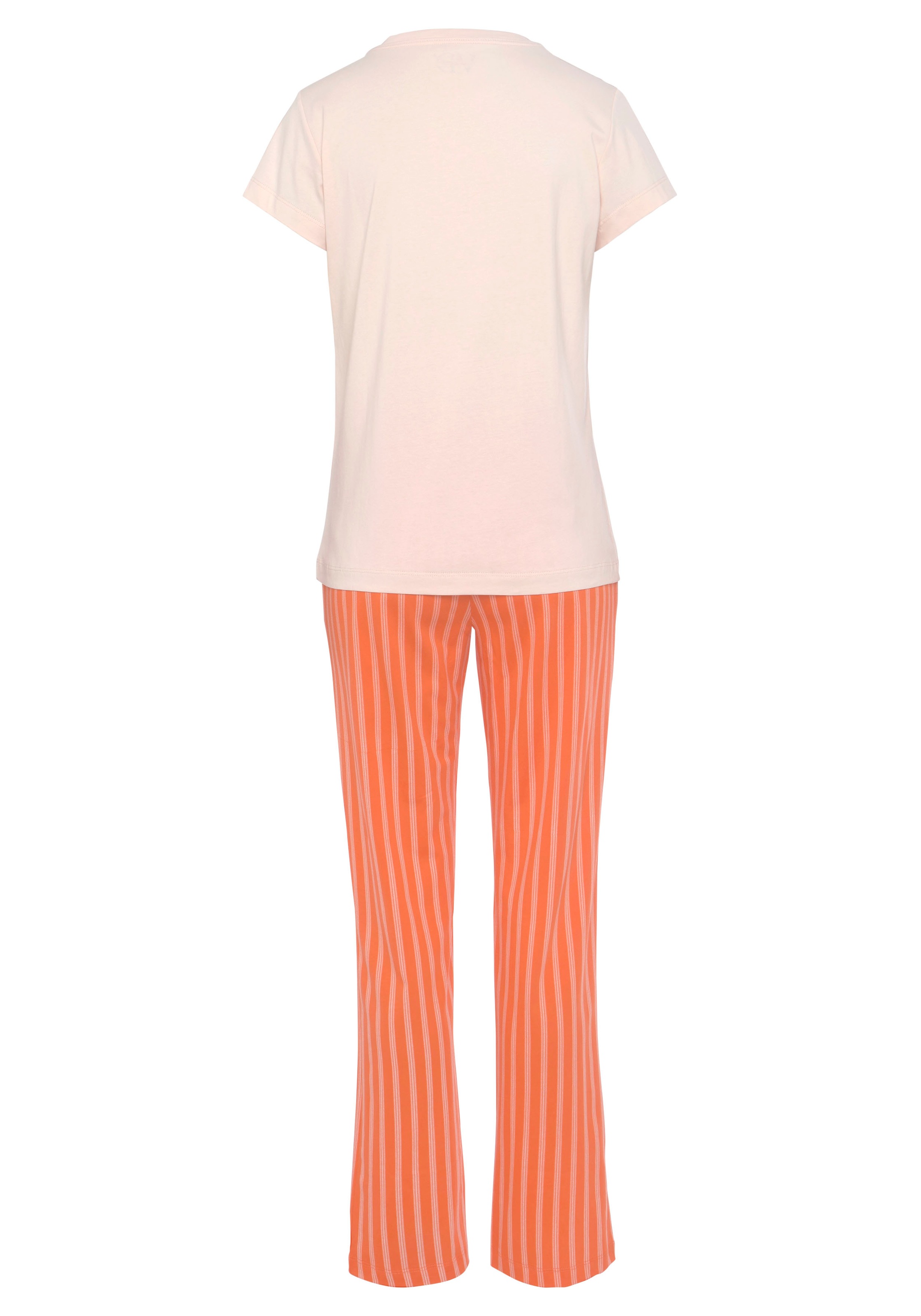 Vivance Dreams Pyjama, (2 tlg.), mit zartem Streifenmuster günstig online kaufen